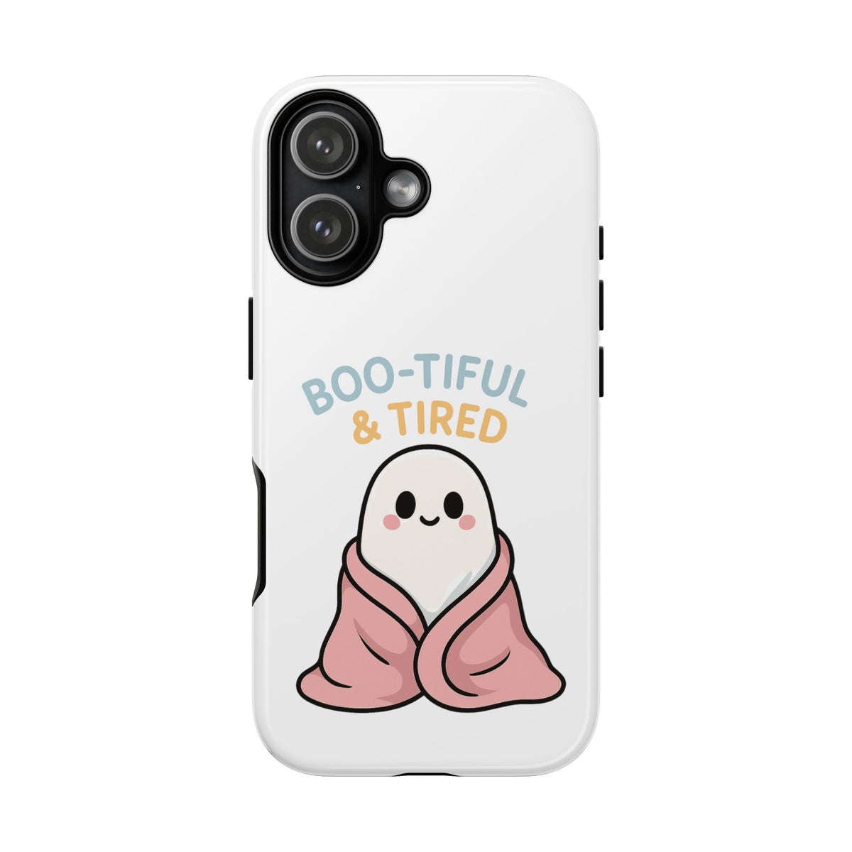 Boo-tiful & Tired Phone Case, Halloween-Themed Design