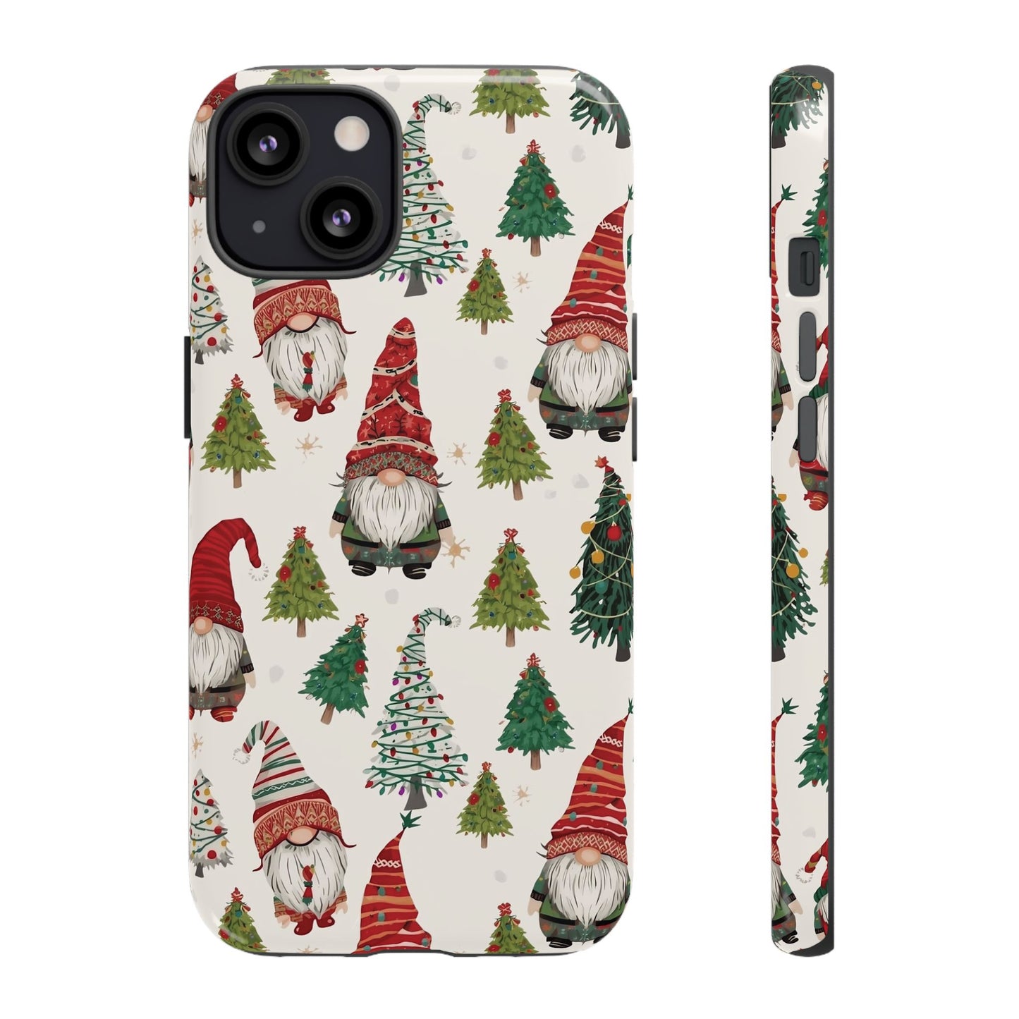 Christmas Gnome Phone Case, Dual Layer Phone Case for Iphone 17, 16, 15, 14, 13, 12, 11 & Samsung
