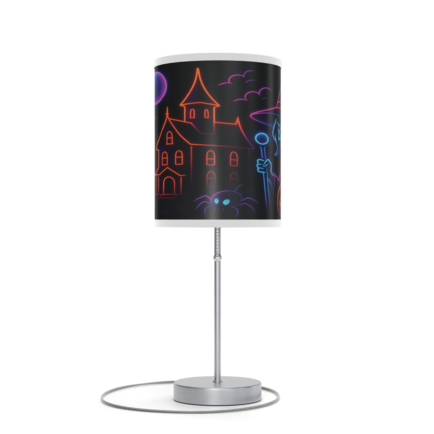 Halloween Themed Table Lamp, Ghosts & Pumpkins Design