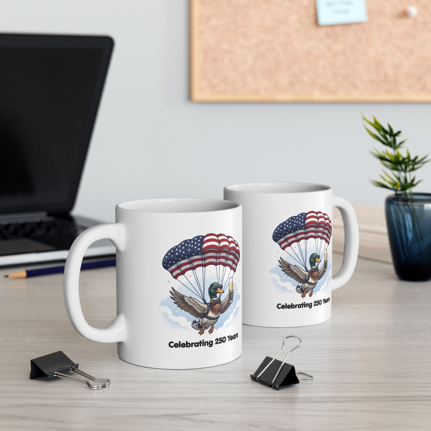 Patriotic Duck Ceramic Mug