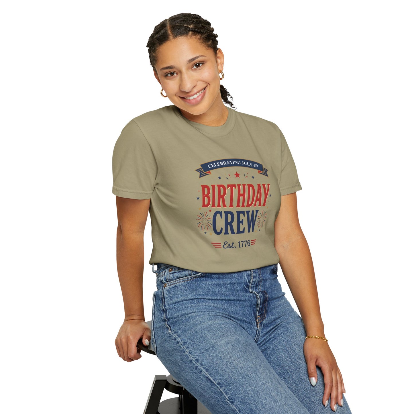 Birthday Crew T-Shirt — Patriotic Celebration Tee, 4th of July Shirt, Independence Day Gift