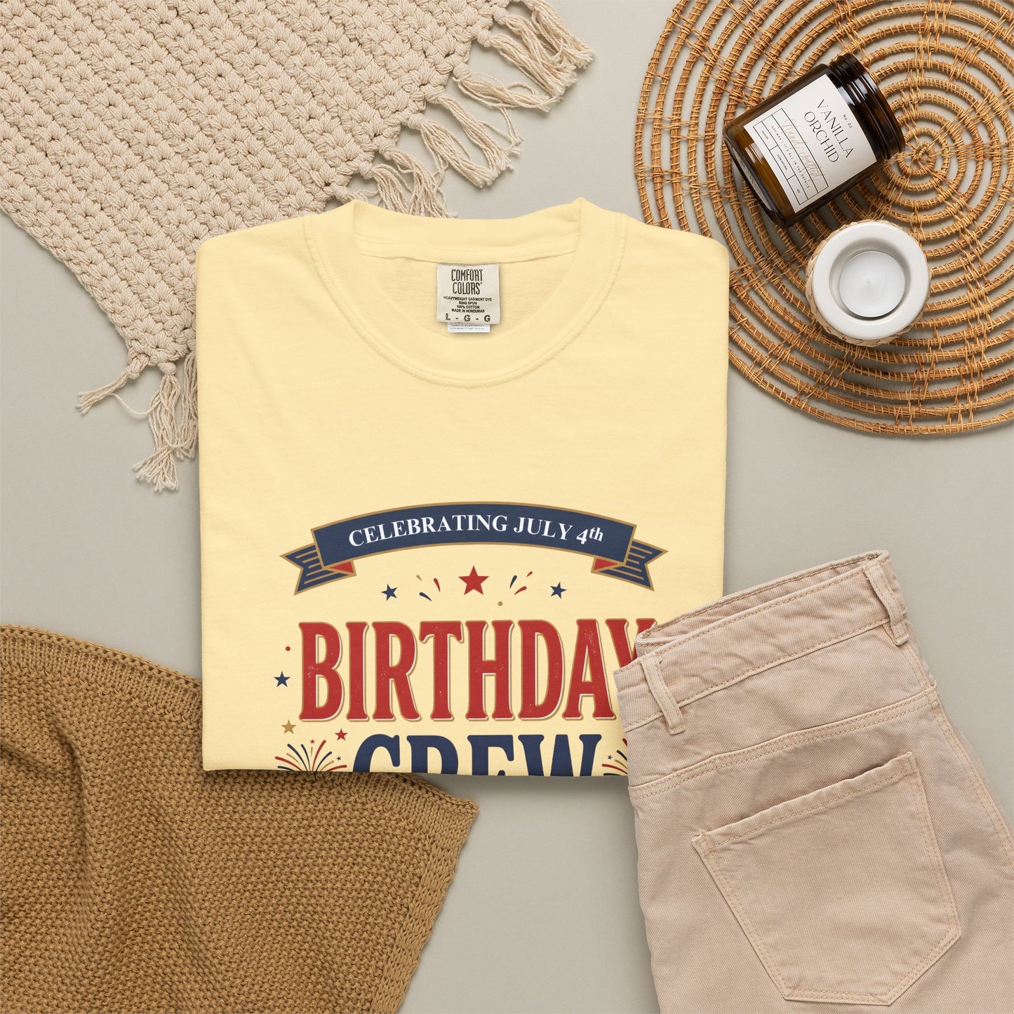 Birthday Crew T-Shirt — Patriotic Celebration Tee, 4th of July Shirt, Independence Day Gift