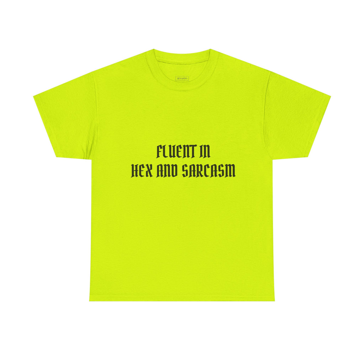 Fluent in Hex and Sarcasm Unisex Heavy Cotton Tee, Perfect for Geeky Humor Lovers, Halloween Apparel