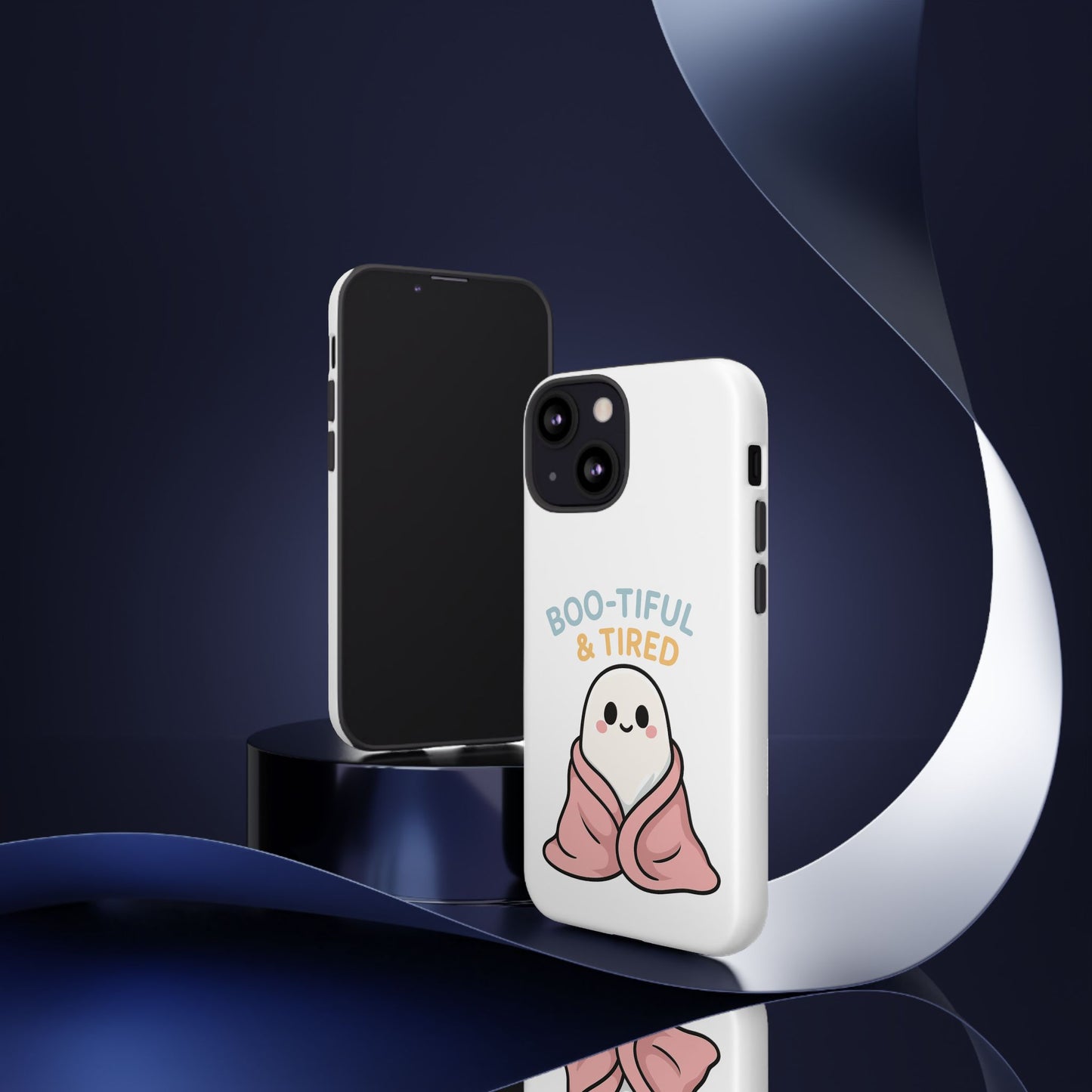 Boo-tiful & Tired Phone Case, Halloween-Themed Design