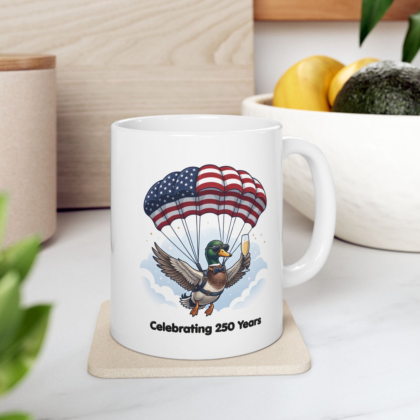 Patriotic Duck Ceramic Mug
