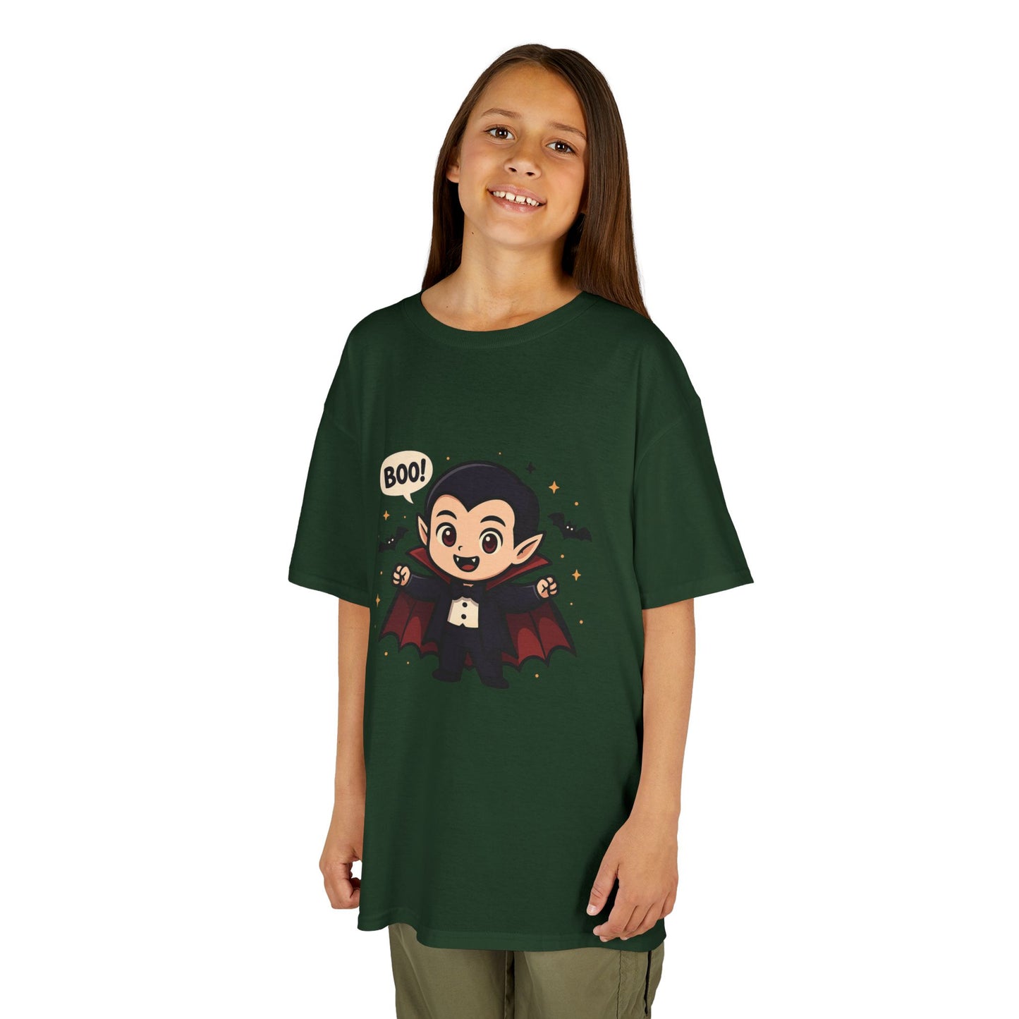 Cute Halloween Kids Tee, Spooky Costume Top, Kids Vampire Shirt, Halloween Party Apparel, Boo Design Tee