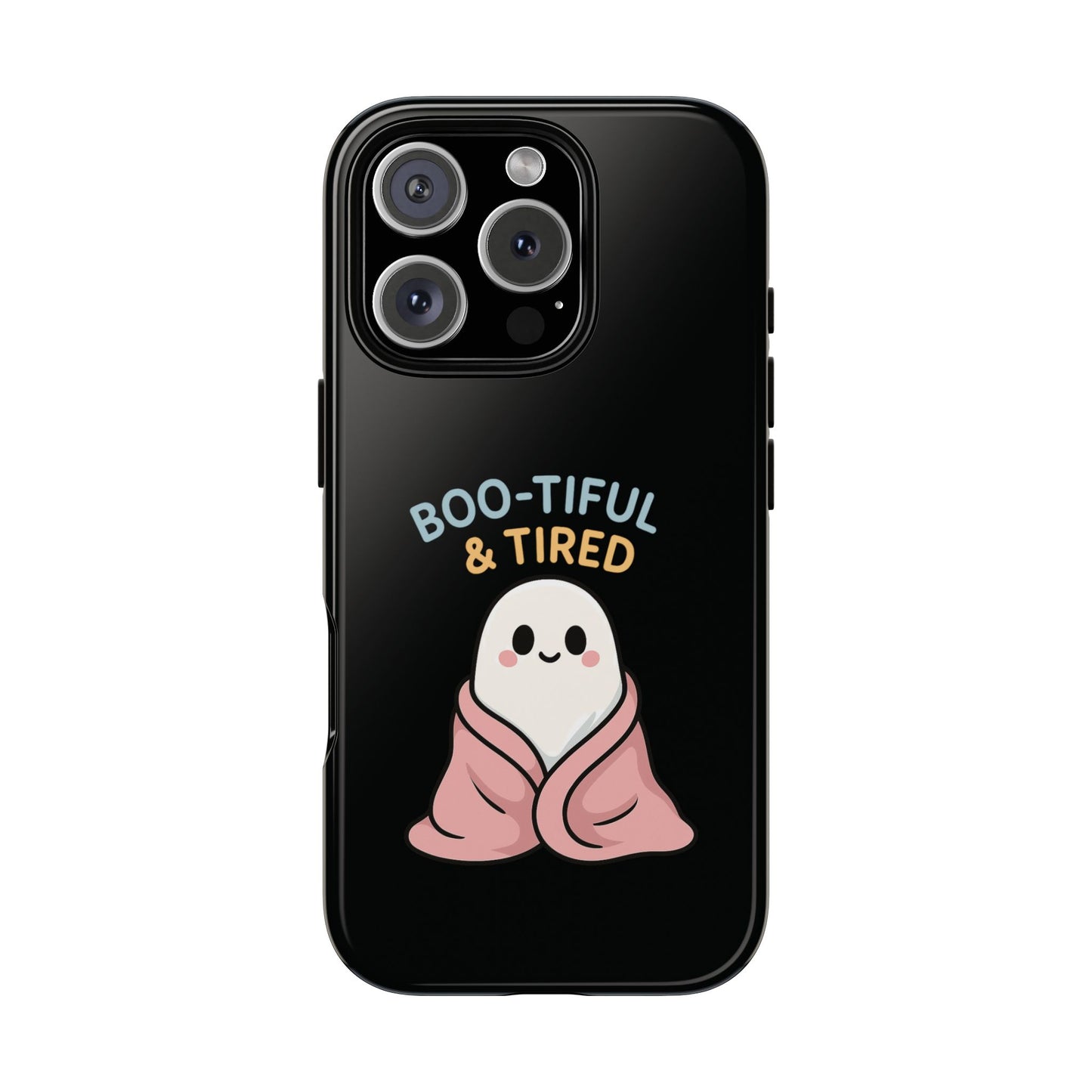 Boo-tiful & Tired Phone Case, Halloween-Themed Design