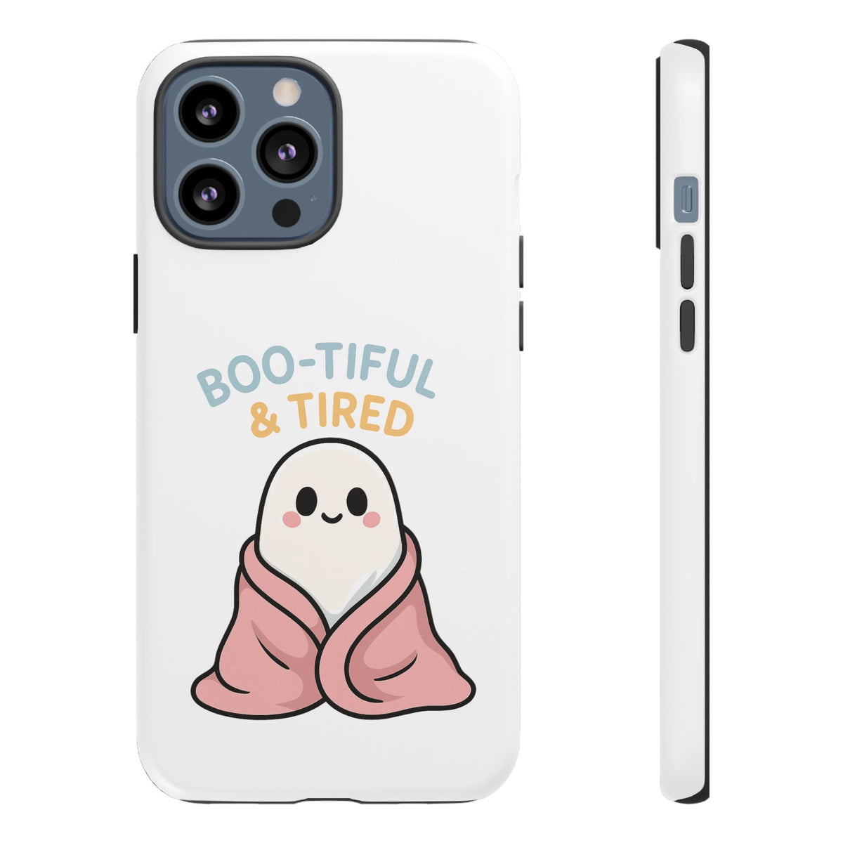 Boo-tiful & Tired Phone Case, Halloween-Themed Design