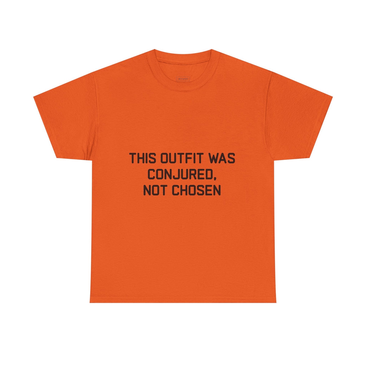 Unisex Heavy Cotton Tee - 'This Outfit Was Conjured, Not Chosen' - Funny Halloween T-shirt