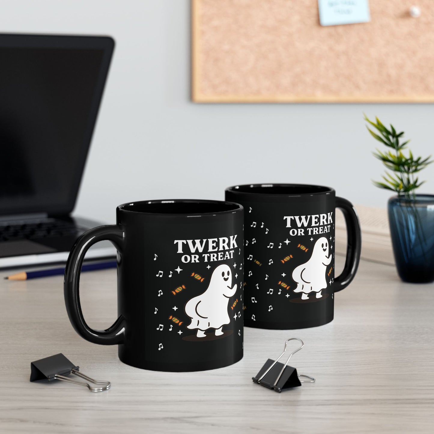 Halloween Twerk or Treat Mug, Funny Ghost Coffee Cup, Spooky Mug, Unique Halloween Decor