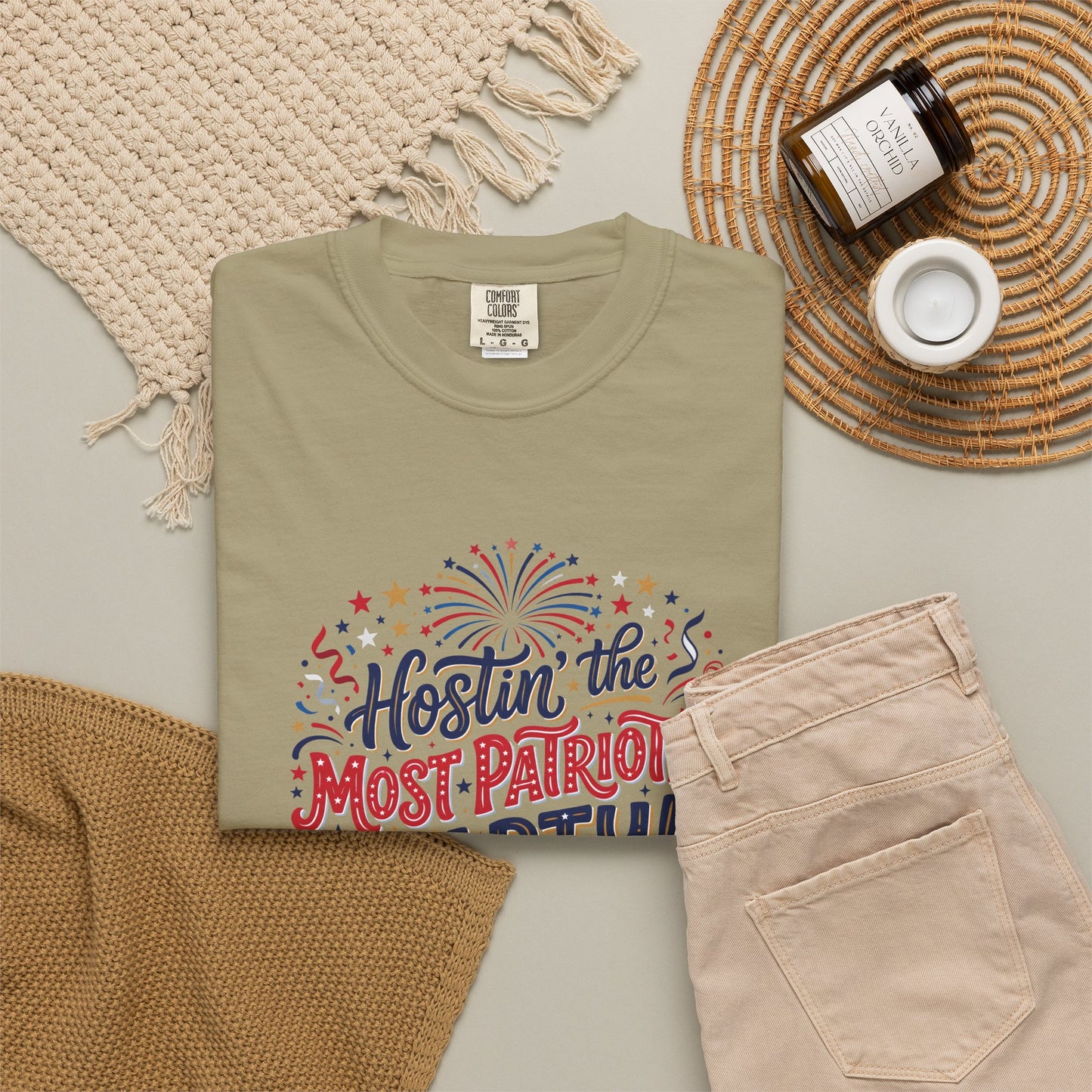 Patriotic 'Hostin' the Most Patriotic Party' T-Shirt, 4th of July Shirt, Independence Day Tee