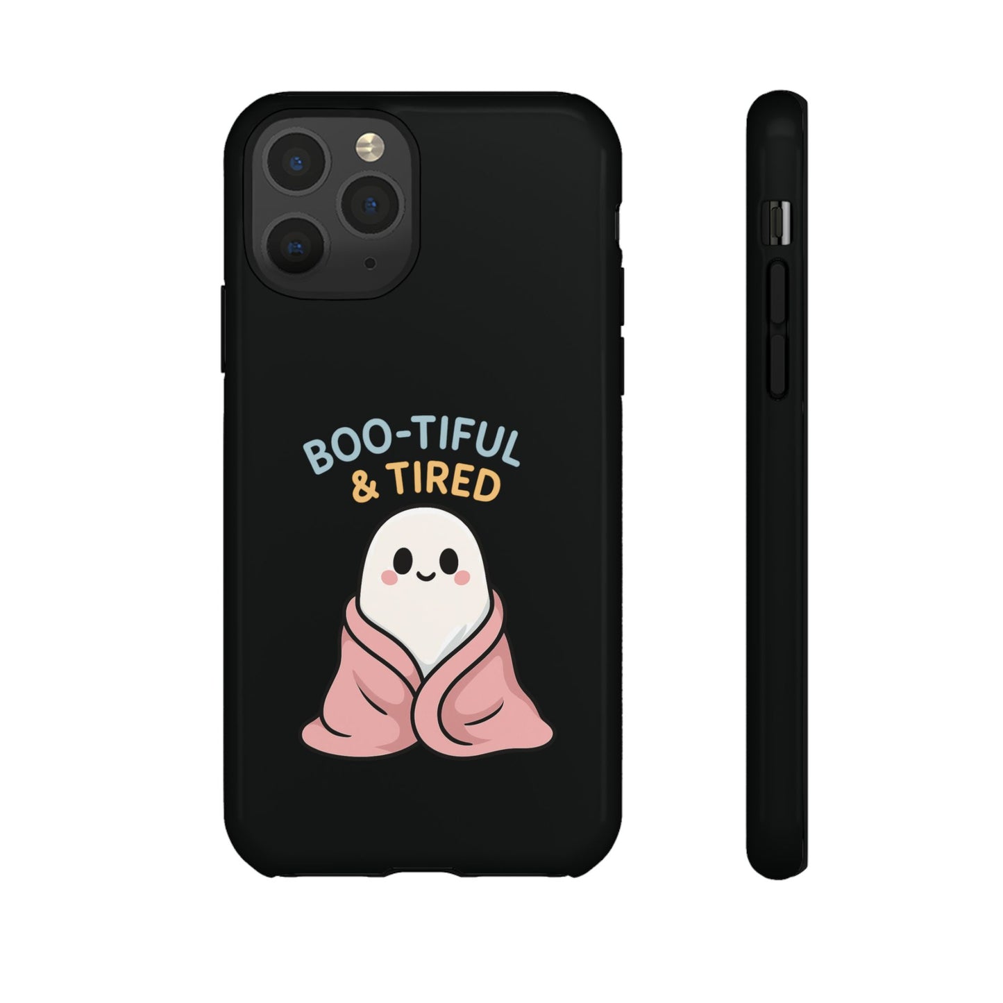 Boo-tiful & Tired Phone Case, Halloween-Themed Design