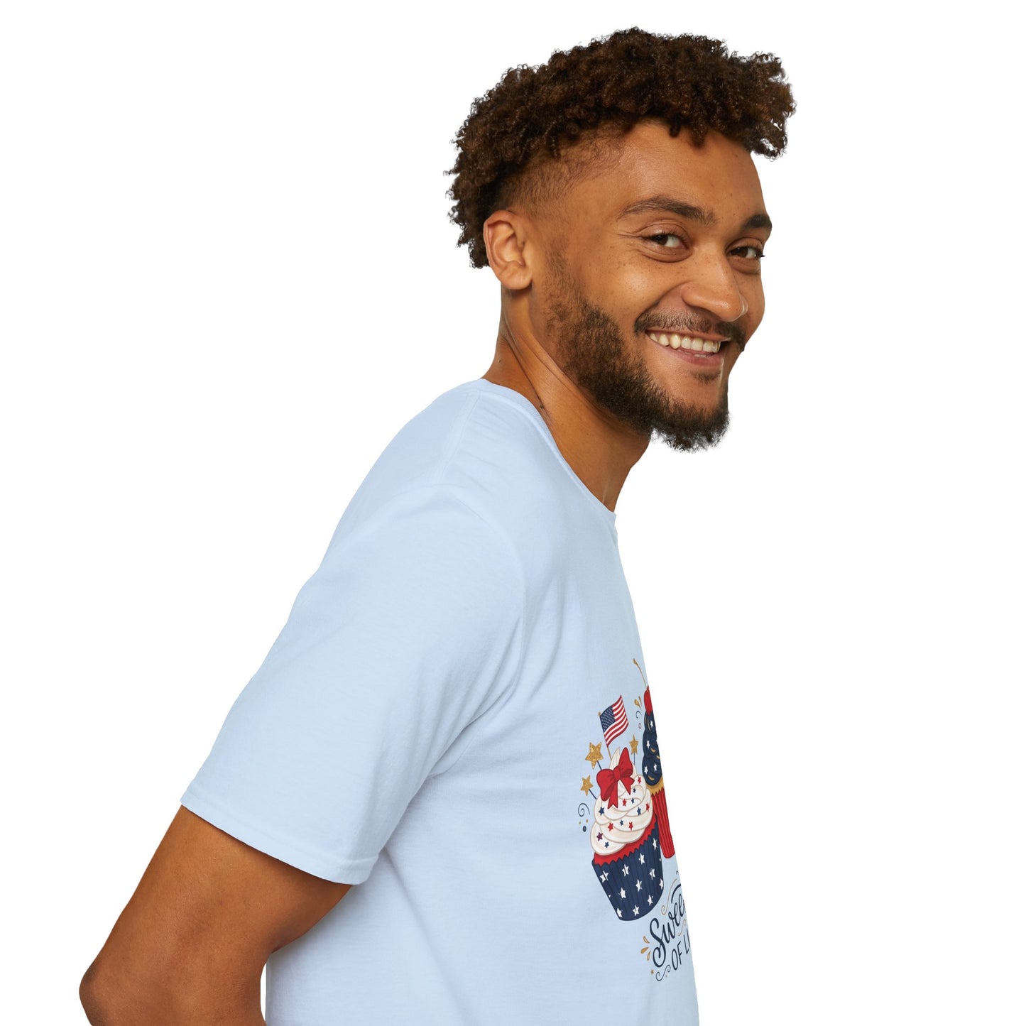 Patriotic Cupcakes T-Shirt — "Sweet Land of Liberty" 4th of July Tee