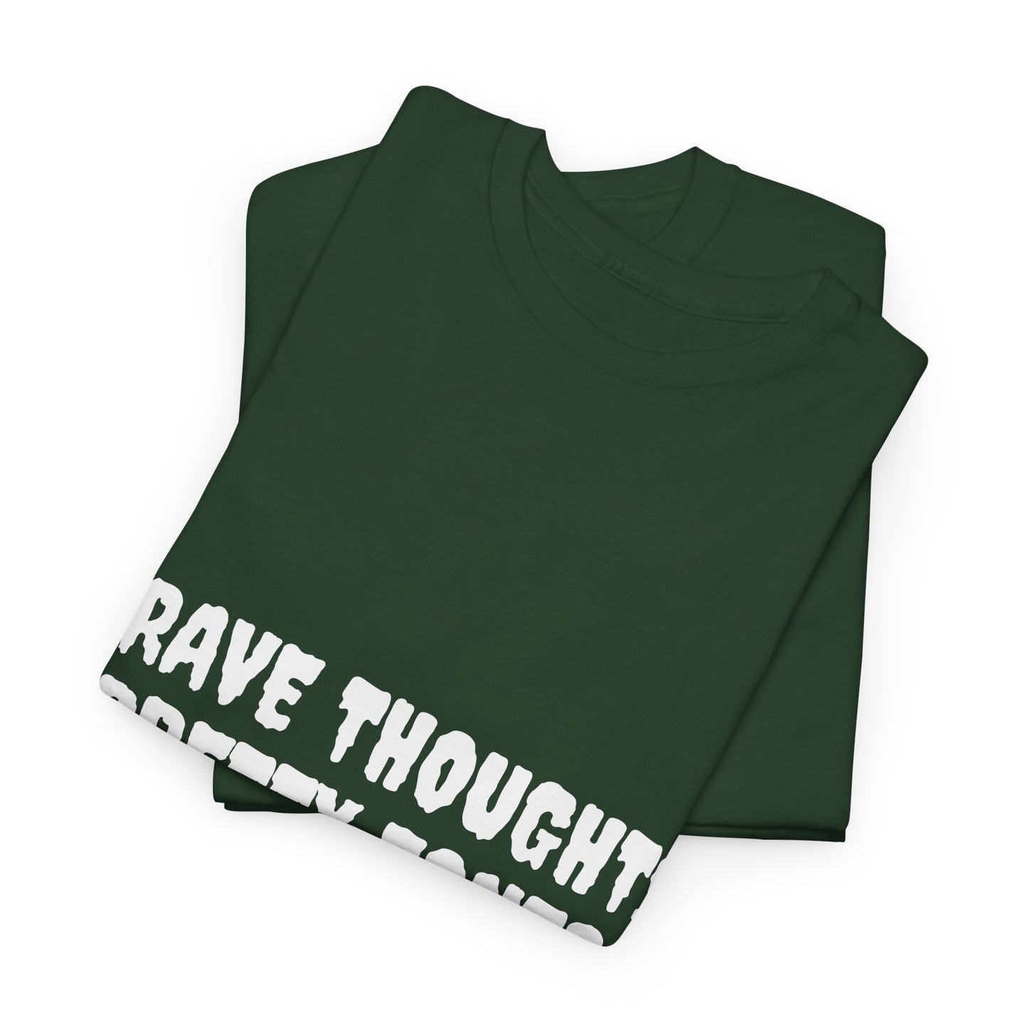 Grave Thoughts Pretty Fonts Tee | Unisex Heavy Cotton T-Shirt for Spooky Season