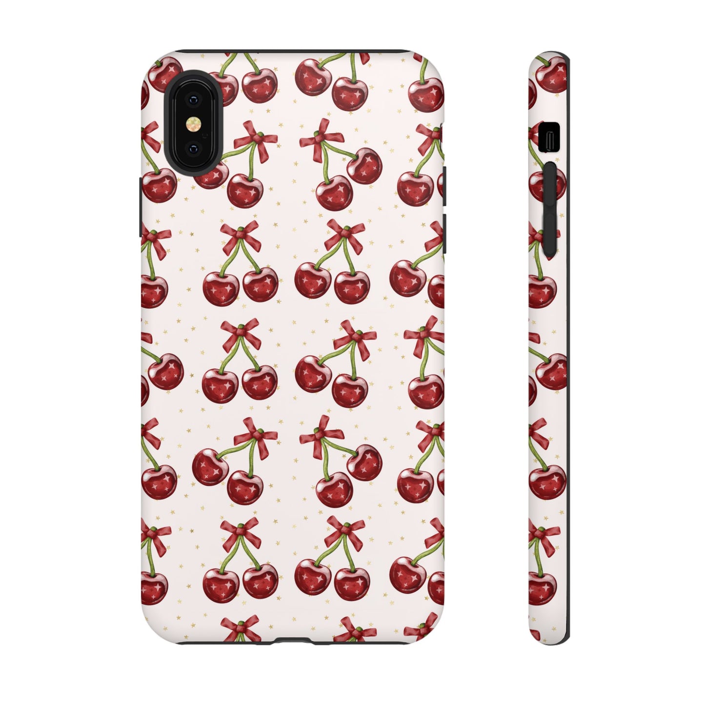 Cherry Pattern Phone Case — Cute Red Cherry Protective Phone Cover