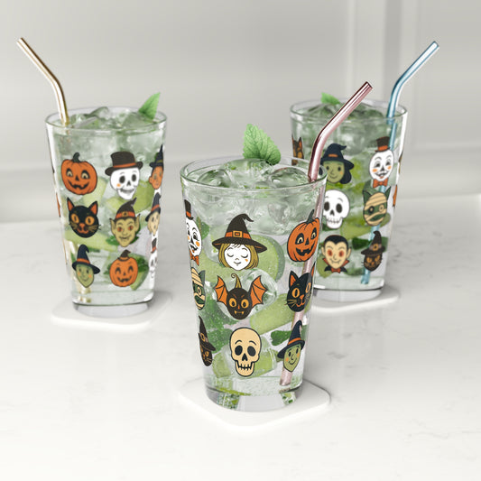 Halloween Pint Glass, Spooky Drinkware for Parties