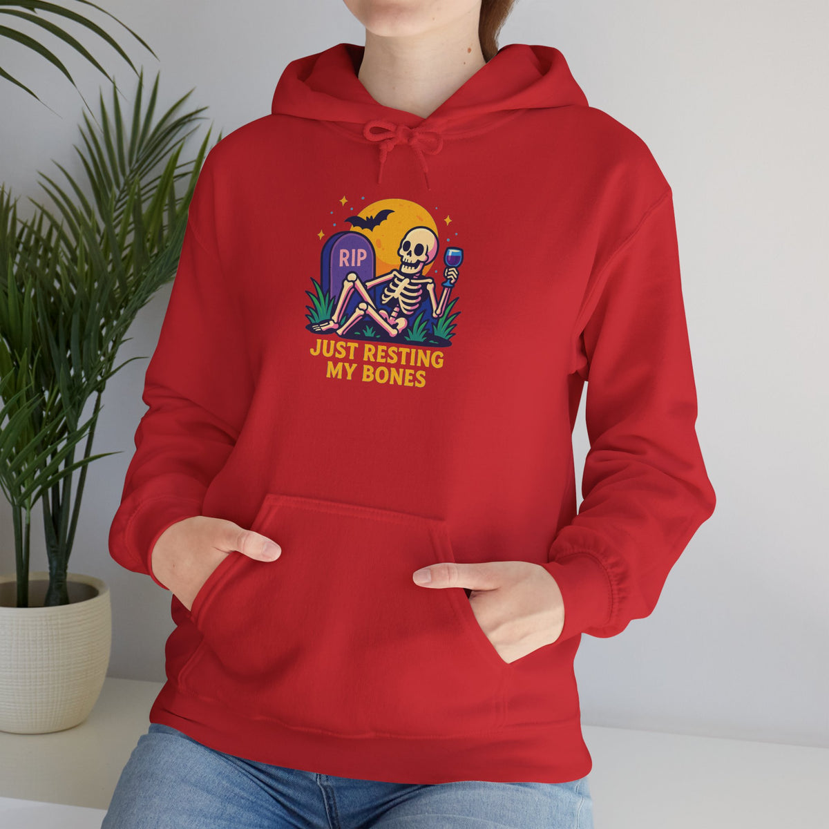 Halloween Skeleton Hoodie, Cozy Unisex Sweatshirt