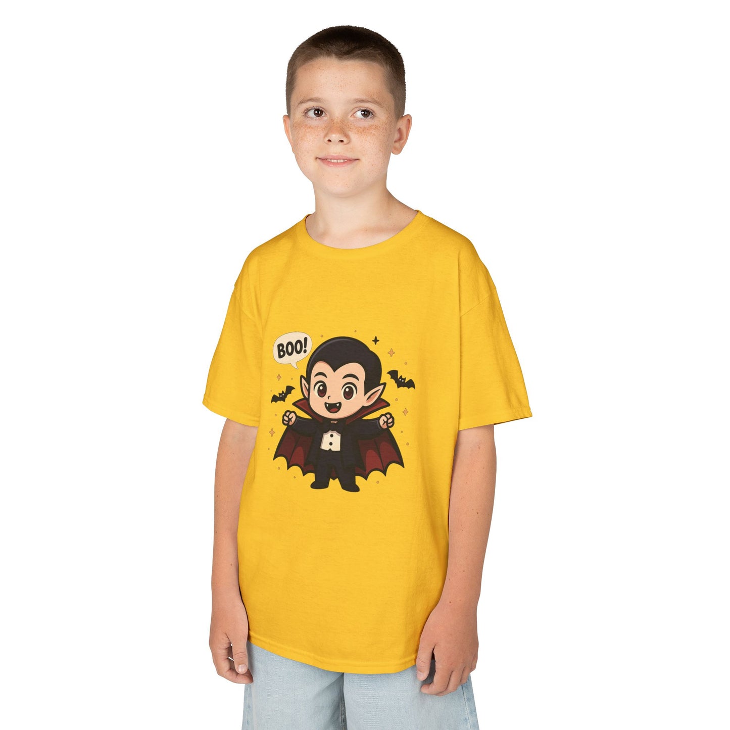 Cute Halloween Kids Tee, Spooky Costume Top, Kids Vampire Shirt, Halloween Party Apparel, Boo Design Tee
