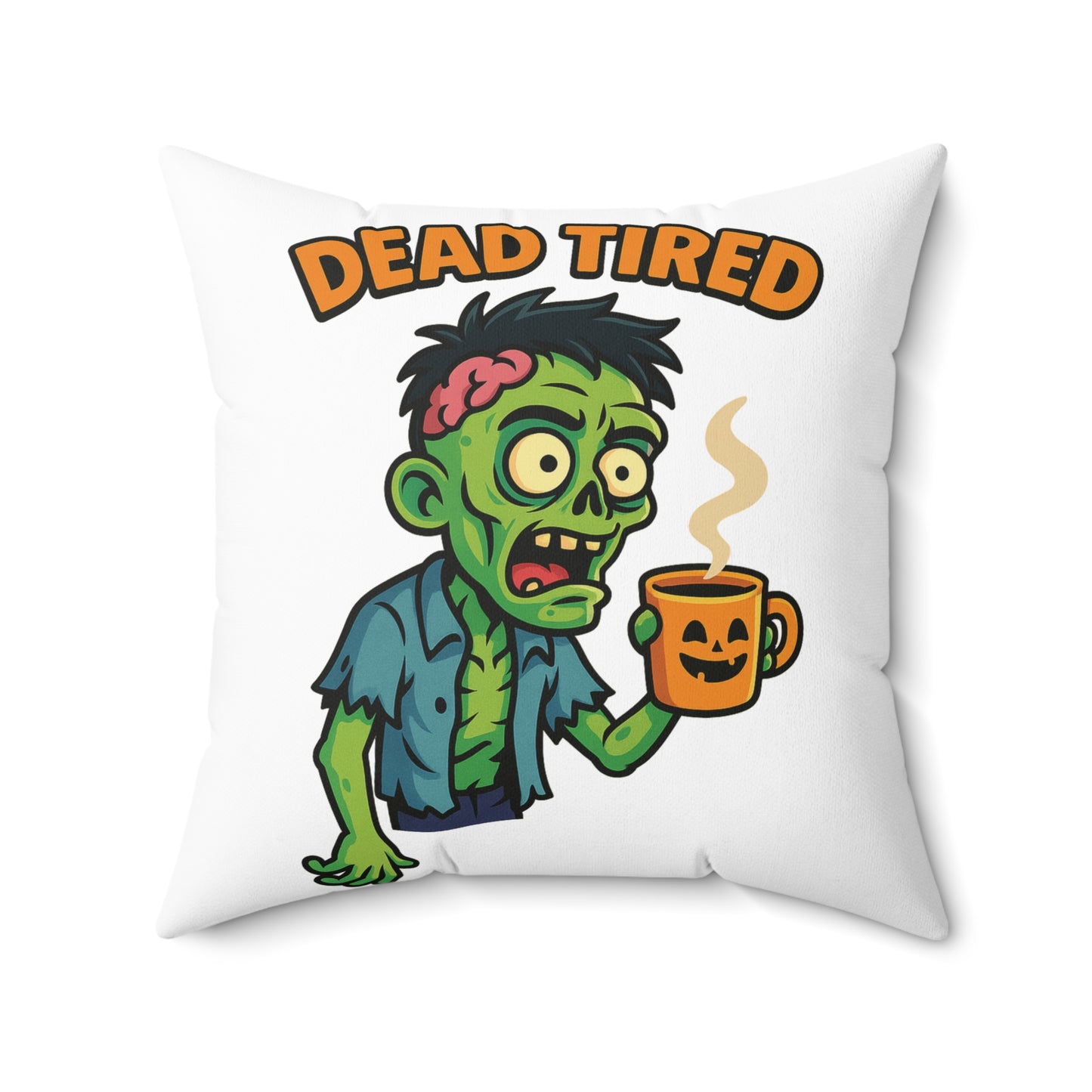 Zombie Themed Pillow, Fun Home Decor, Halloween Gift