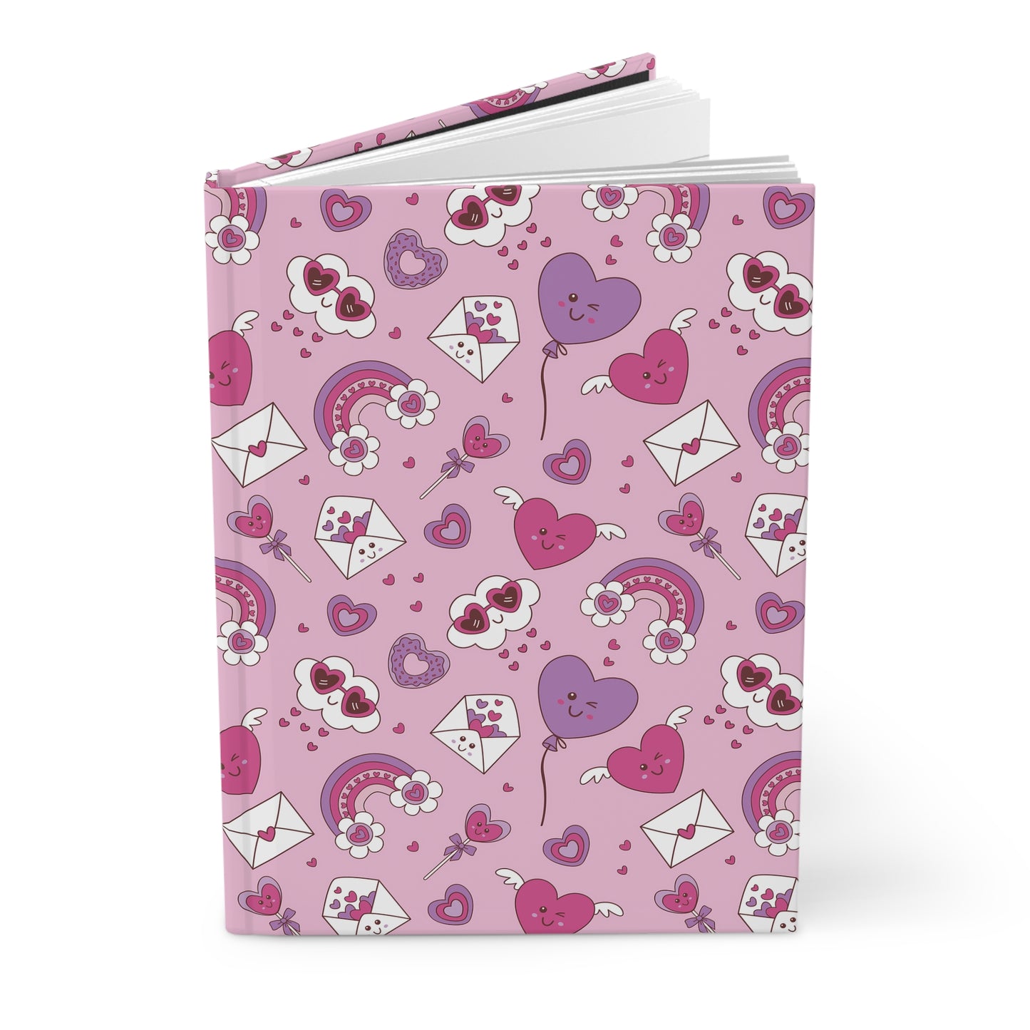Hardcover Journal with Cute Lovely Characters, Gift for Book Lovers, Birthdays