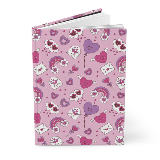 Hardcover Journal with Cute Lovely Characters, Gift for Book Lovers, Birthdays
