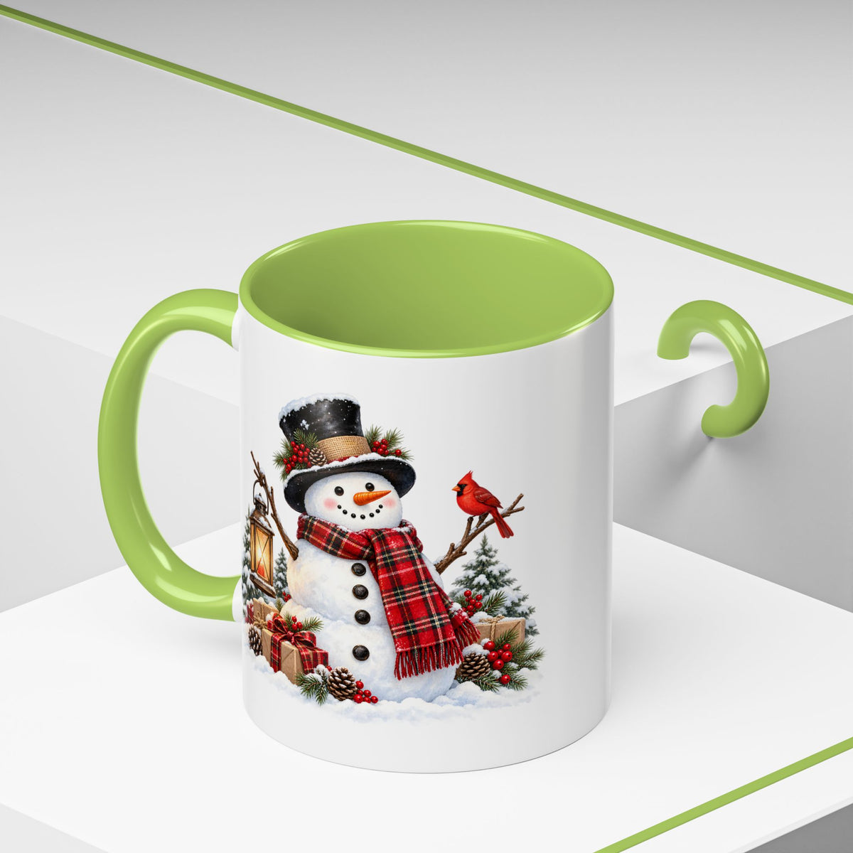 Snowman Christmas Coffee Mug – Festive Holiday Accent Mug (11 oz)