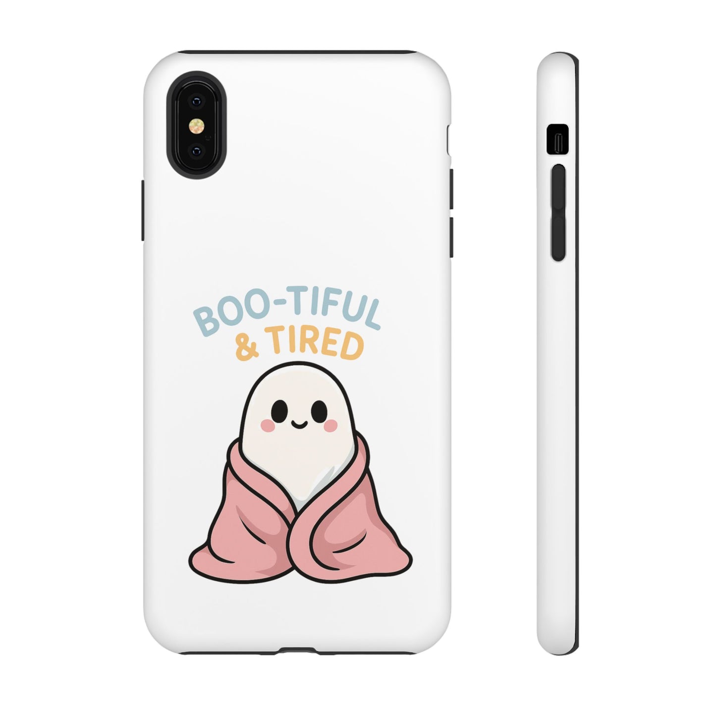 Boo-tiful & Tired Phone Case, Halloween-Themed Design