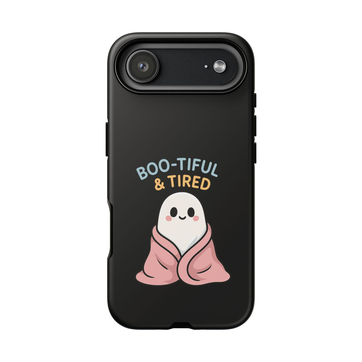 Boo-tiful & Tired Phone Case, Halloween-Themed Design
