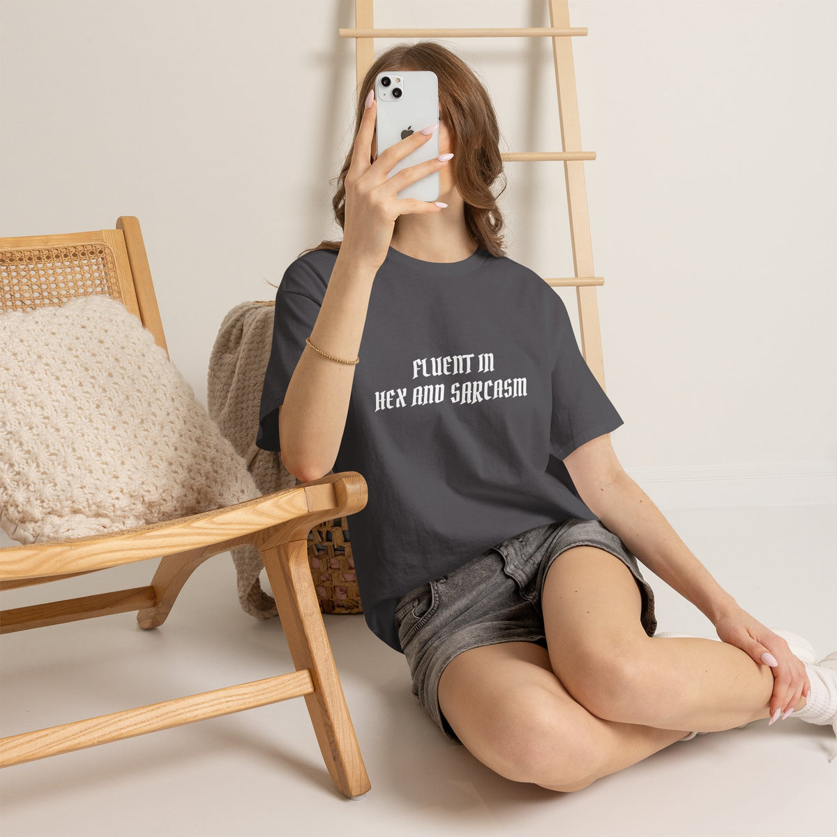 Fluent in Hex and Sarcasm Unisex Heavy Cotton Tee, Perfect for Geeky Humor Lovers, Halloween Apparel