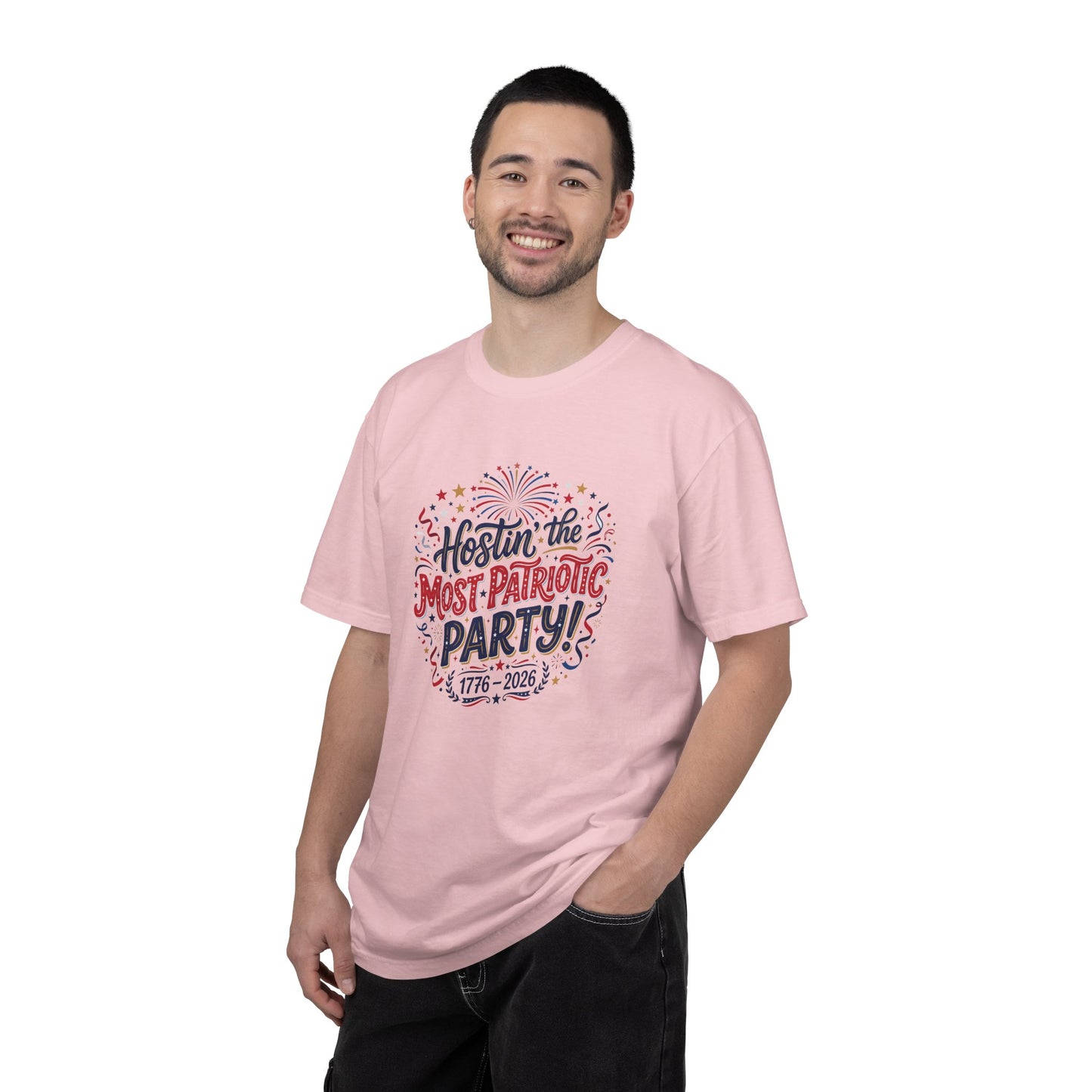 Patriotic 'Hostin' the Most Patriotic Party' T-Shirt, 4th of July Shirt, Independence Day Tee