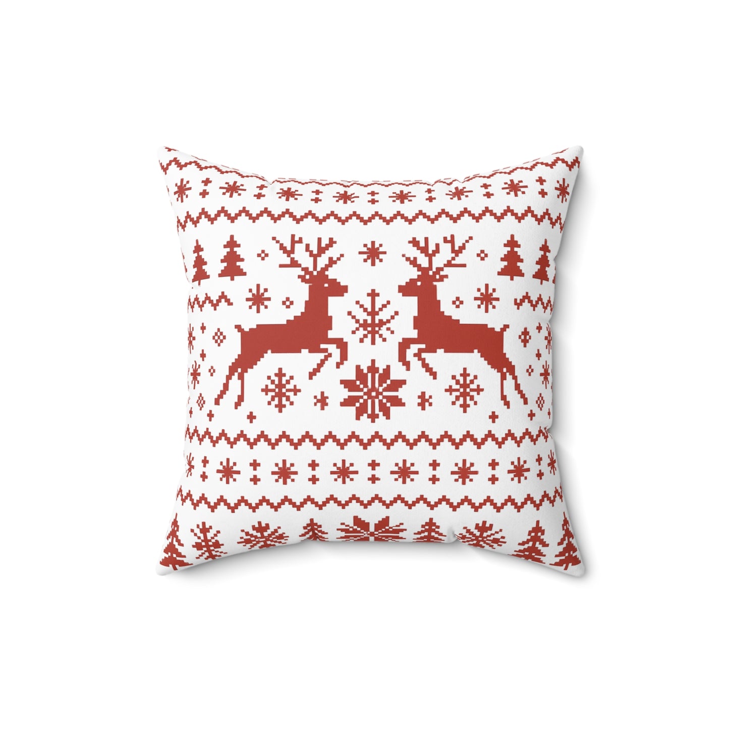 Cozy Christmas Reindeer Pillow, Holiday Decor, Festive Cushion, Winter Home Decoration