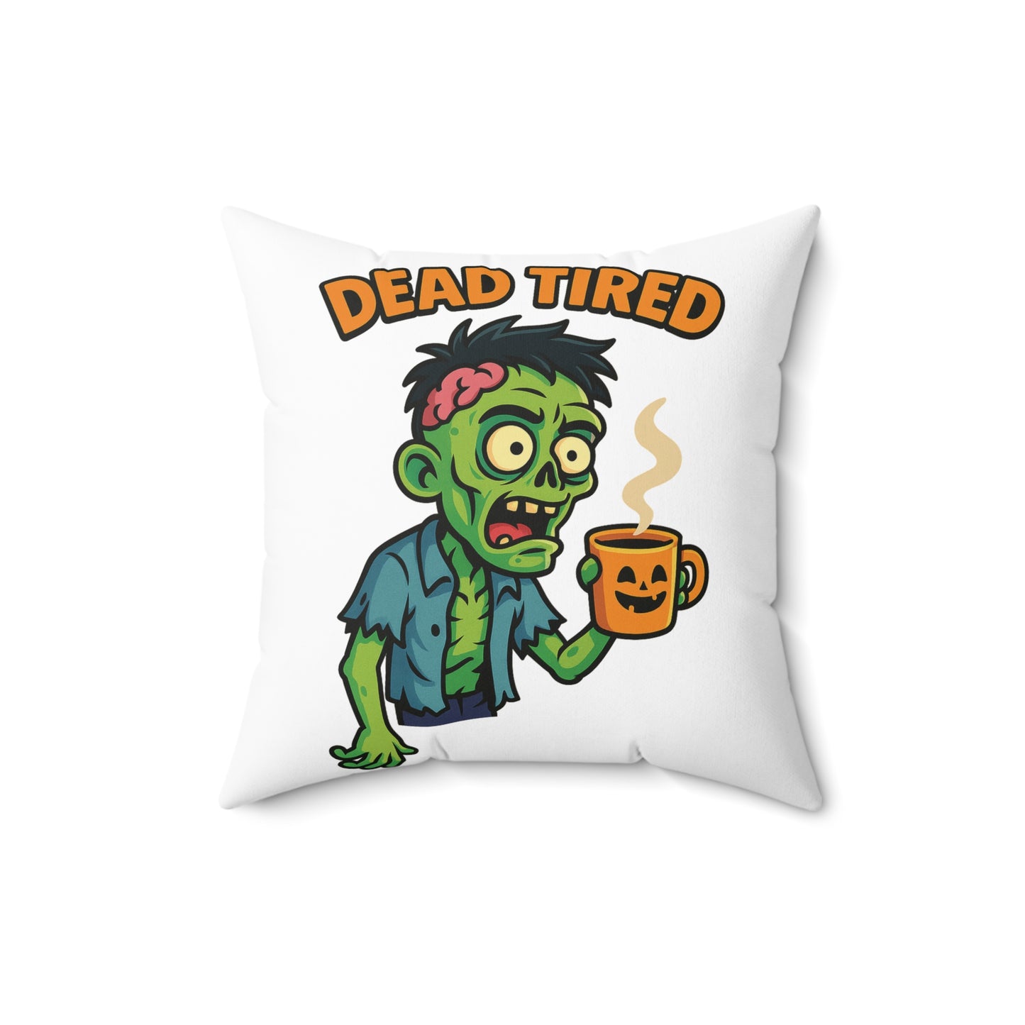 Zombie Themed Pillow, Fun Home Decor, Halloween Gift