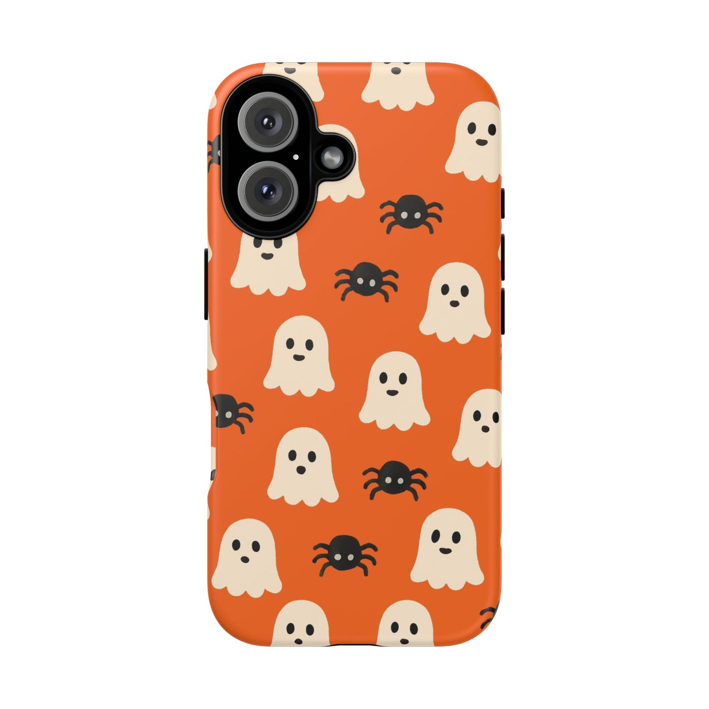 Cute Halloween Phone Case with Ghosts and Spiders, Spooky Gift, Fall Accessory, Unique Halloween Decor, Mobile Protection