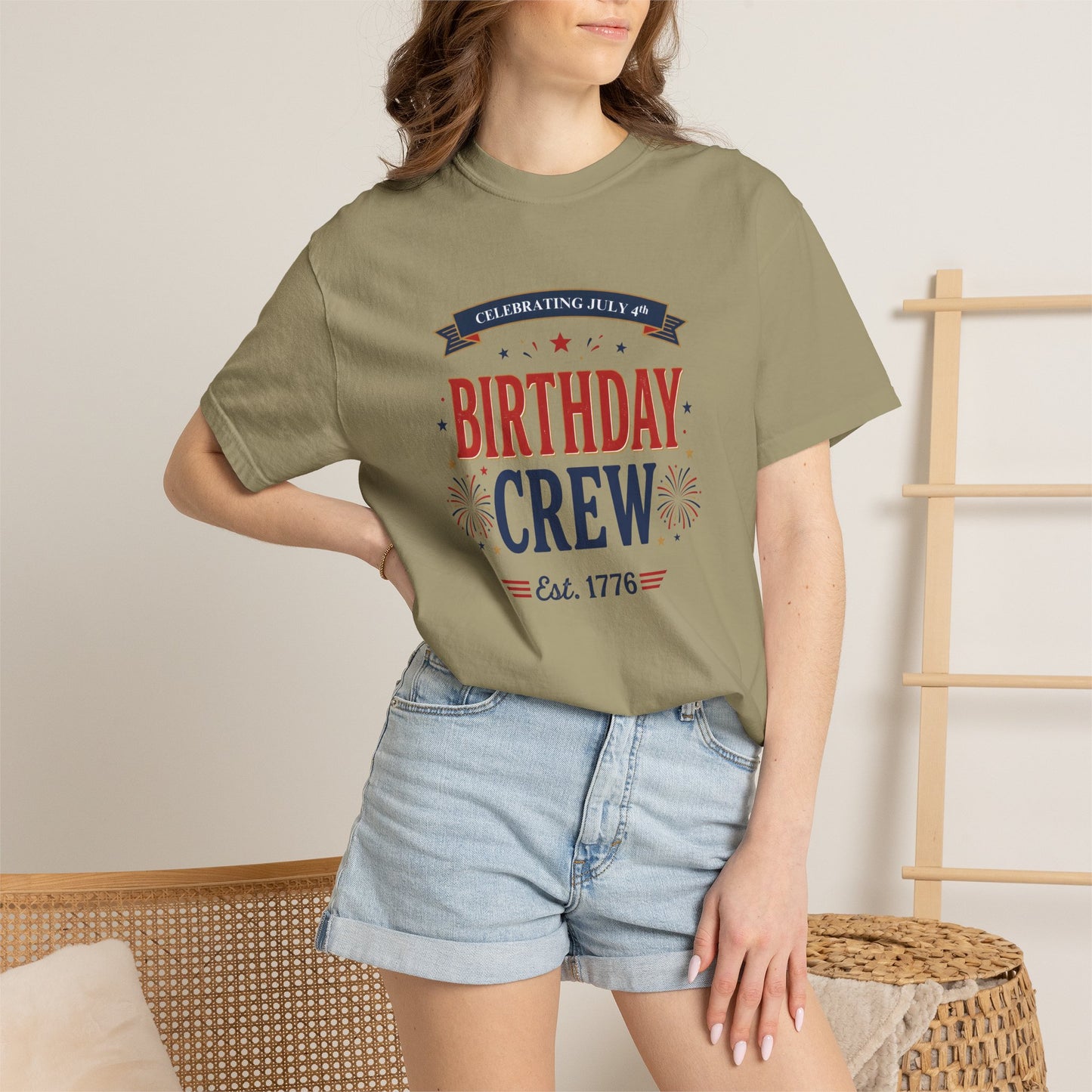 Birthday Crew T-Shirt — Patriotic Celebration Tee, 4th of July Shirt, Independence Day Gift