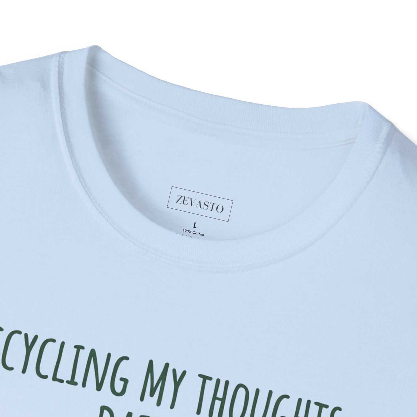 Recycling My Thoughts Daily T-Shirt — Mental Health Awareness, Earth Day Graphic Tee
