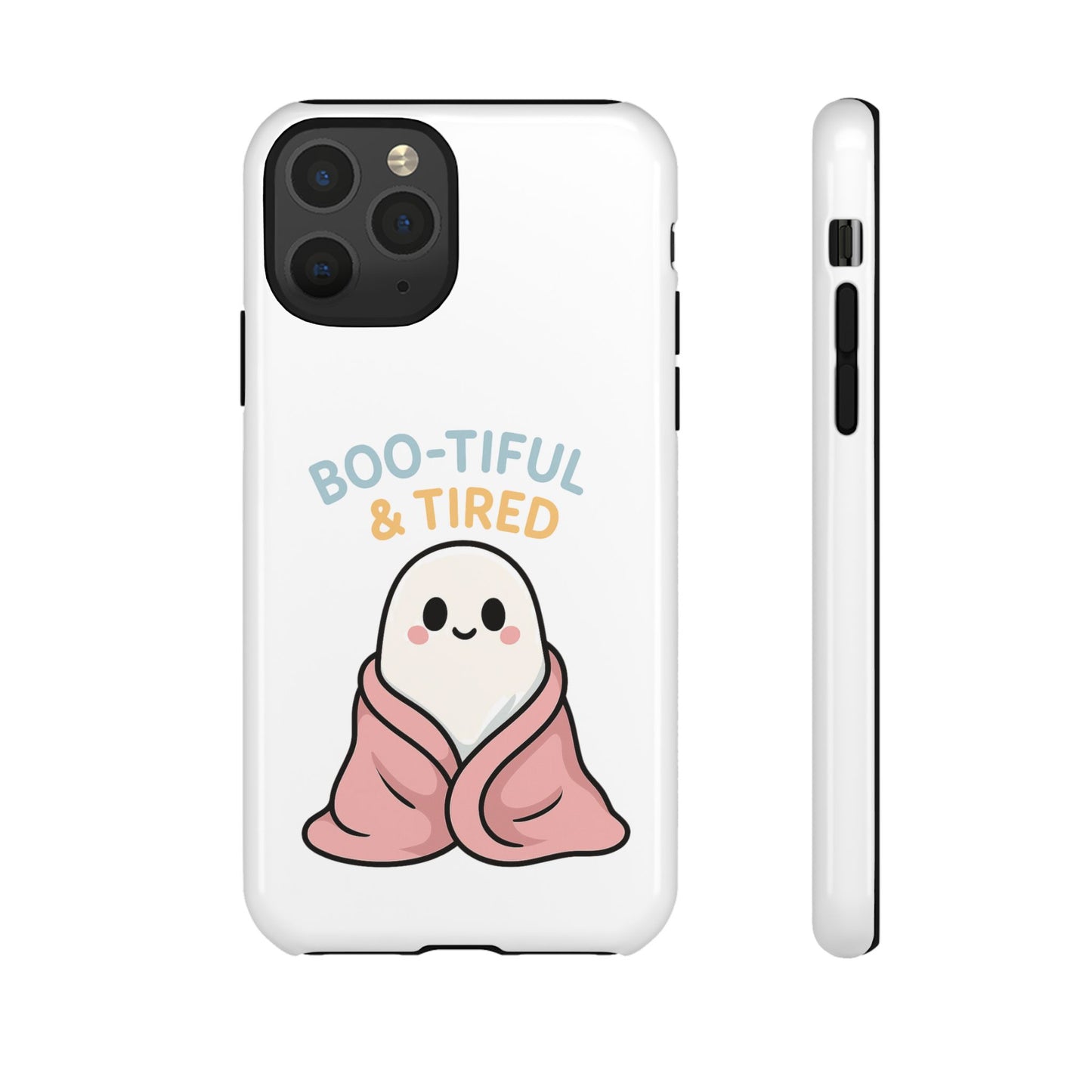 Boo-tiful & Tired Phone Case, Halloween-Themed Design