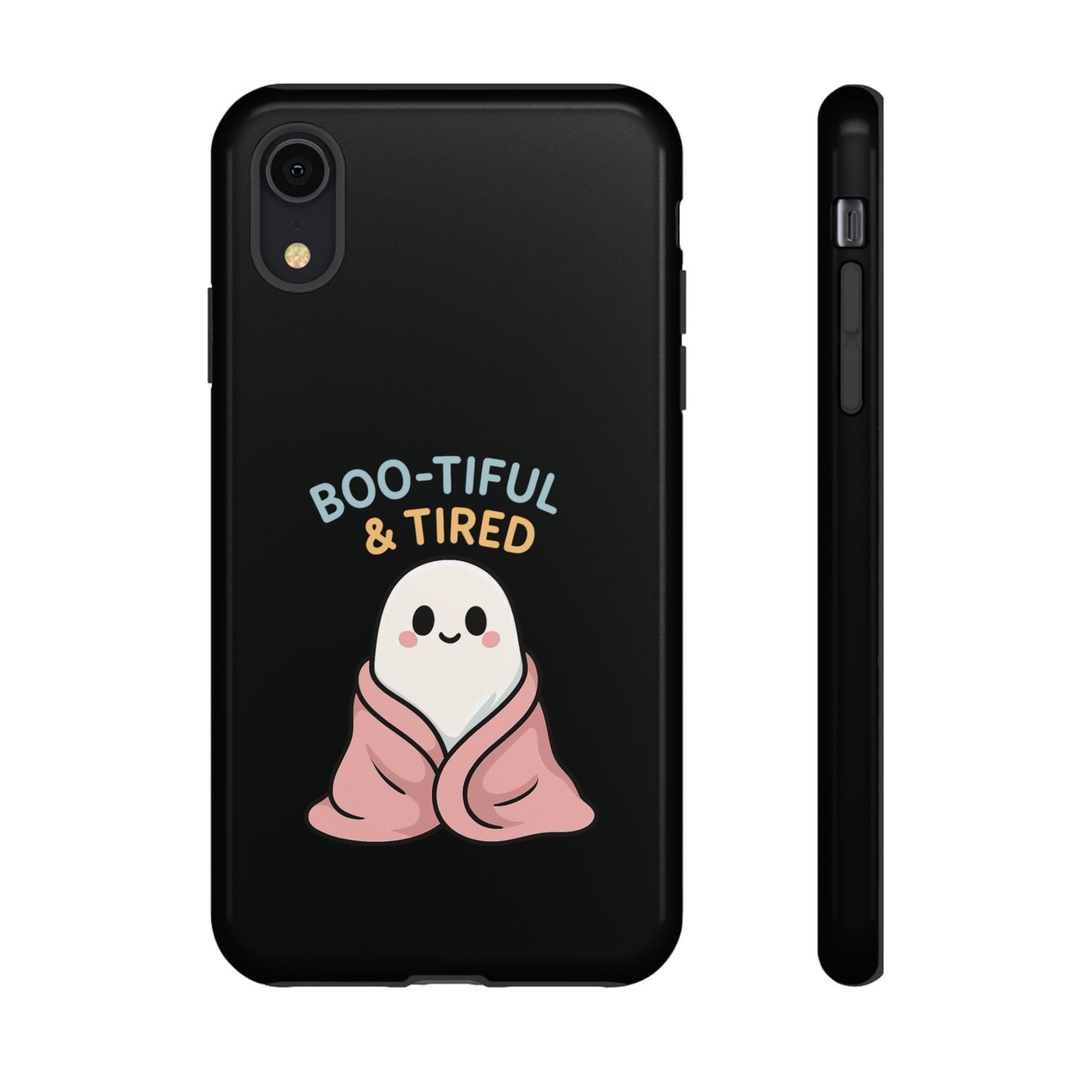 Boo-tiful & Tired Phone Case, Halloween-Themed Design