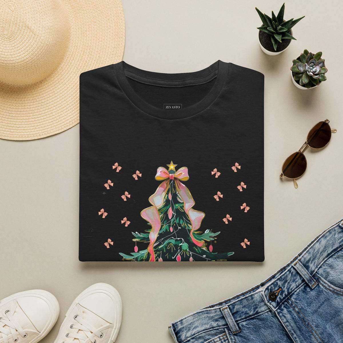 Christmas Tree Unisex Softstyle T-Shirt | Holiday Outfit, Festive Apparel