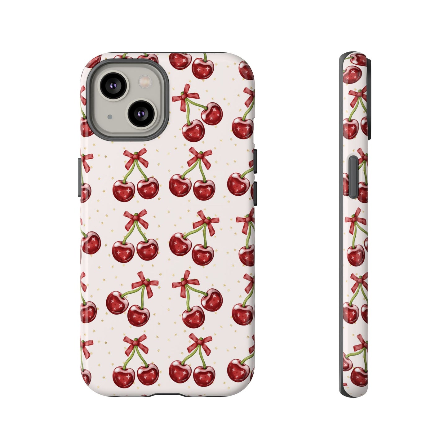 Cherry Pattern Phone Case — Cute Red Cherry Protective Phone Cover