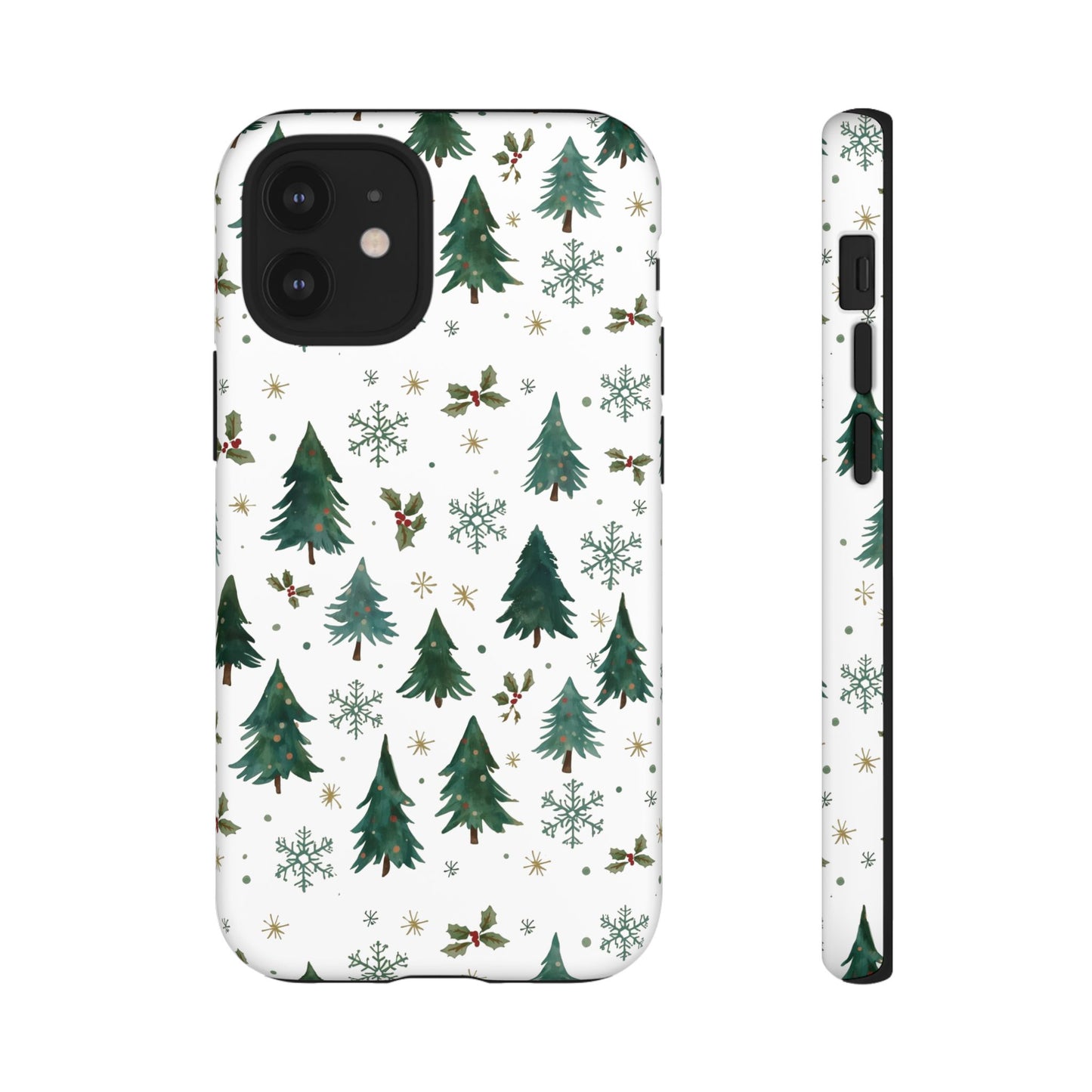 Winter Forest Phone Case, Christmas-Themed Dual Layer Phone Case for Iphone 17, 16, 15 & Samsung