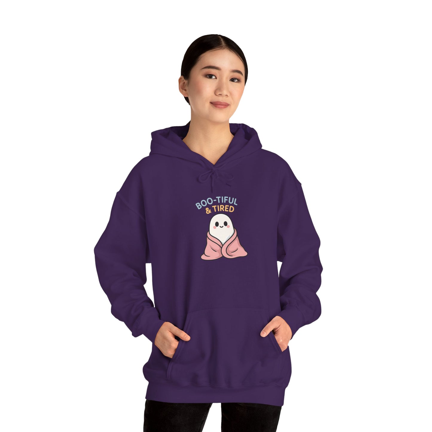 Boo-tiful Ghost Halloween Hoodie, Cute-Cozy Fall Vibes
