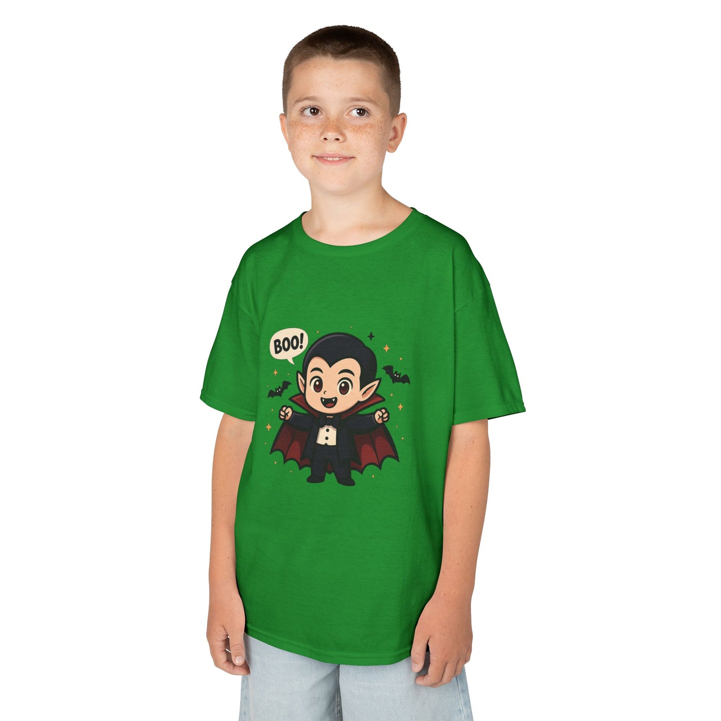 Cute Halloween Kids Tee, Spooky Costume Top, Kids Vampire Shirt, Halloween Party Apparel, Boo Design Tee