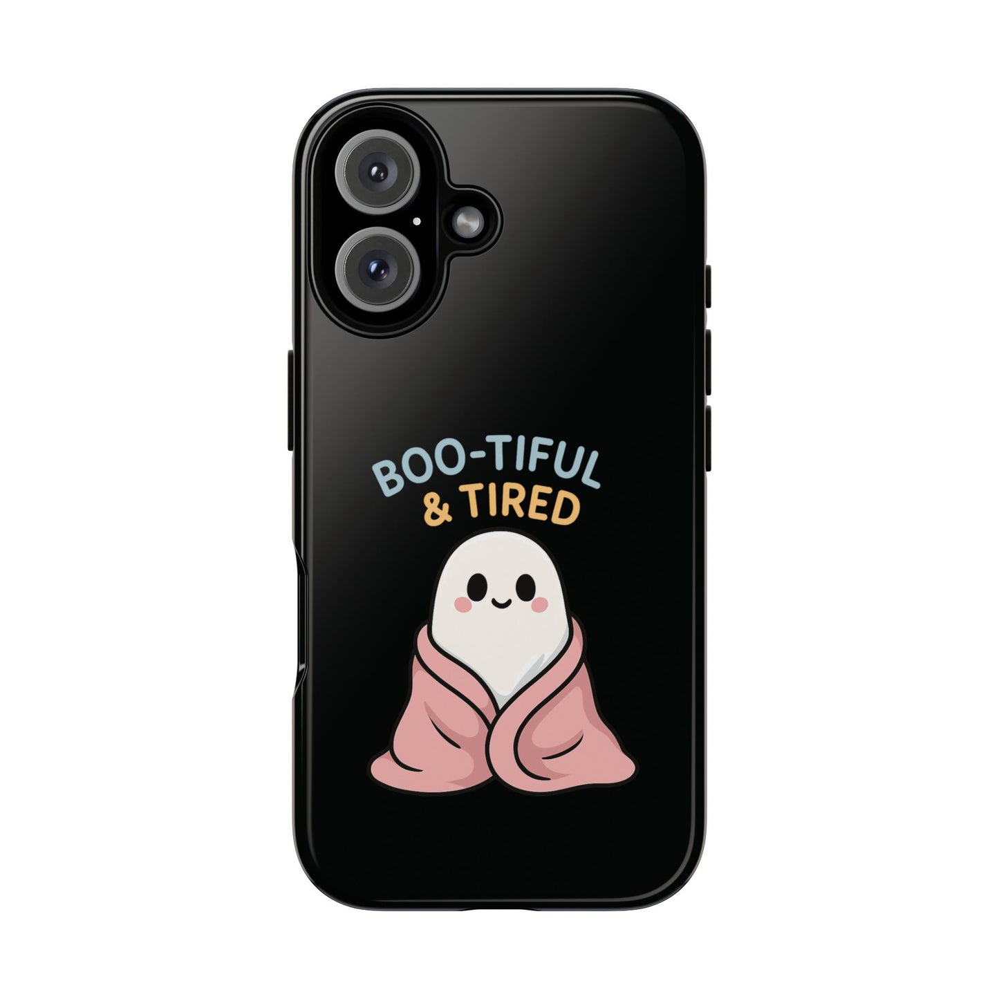 Boo-tiful & Tired Phone Case, Halloween-Themed Design