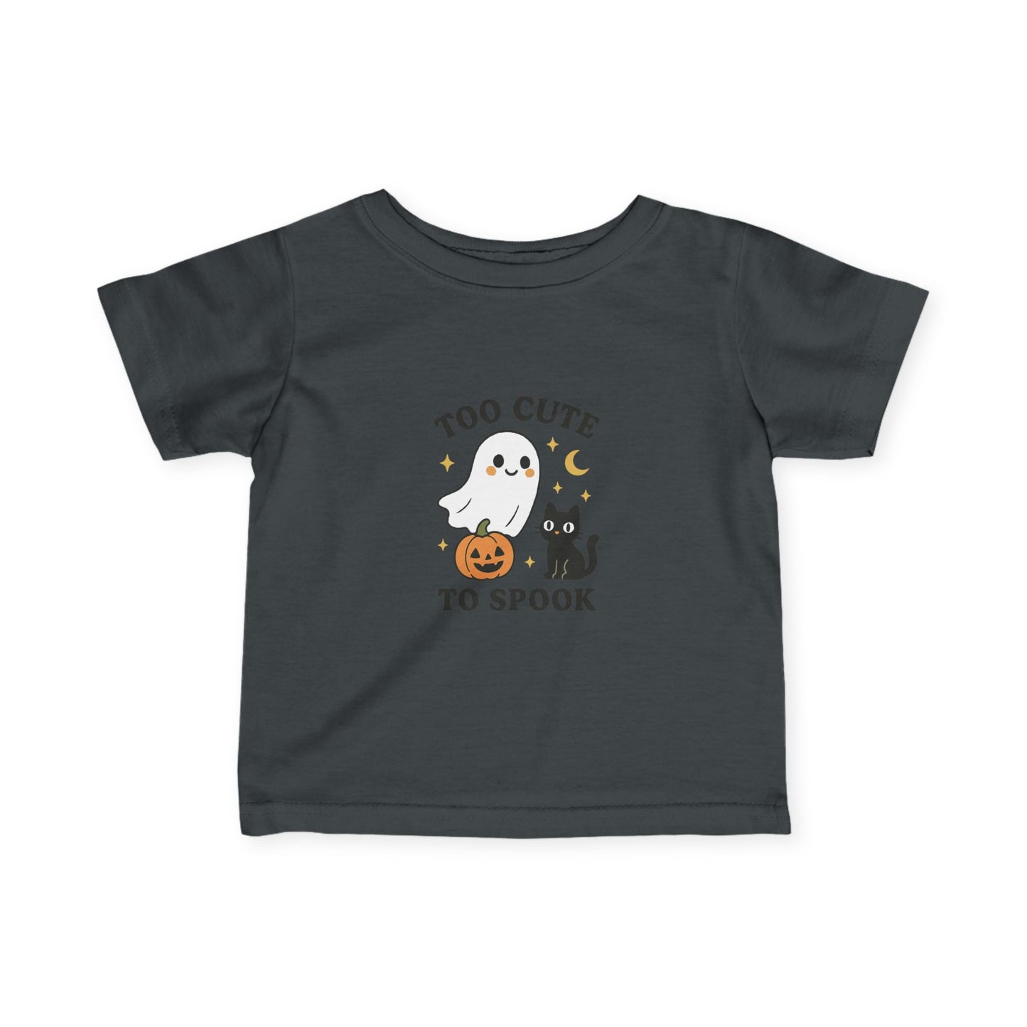Infant Halloween Tee, Too Cute to Spook Tee, Baby Ghost T-Shirt