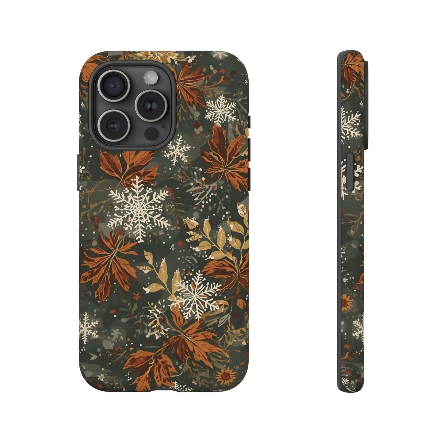 Christmas Phone Case, Autumn Floral Phone Case for Iphone 17, 16, 15, 14, 13, 12, 11 & Samsung