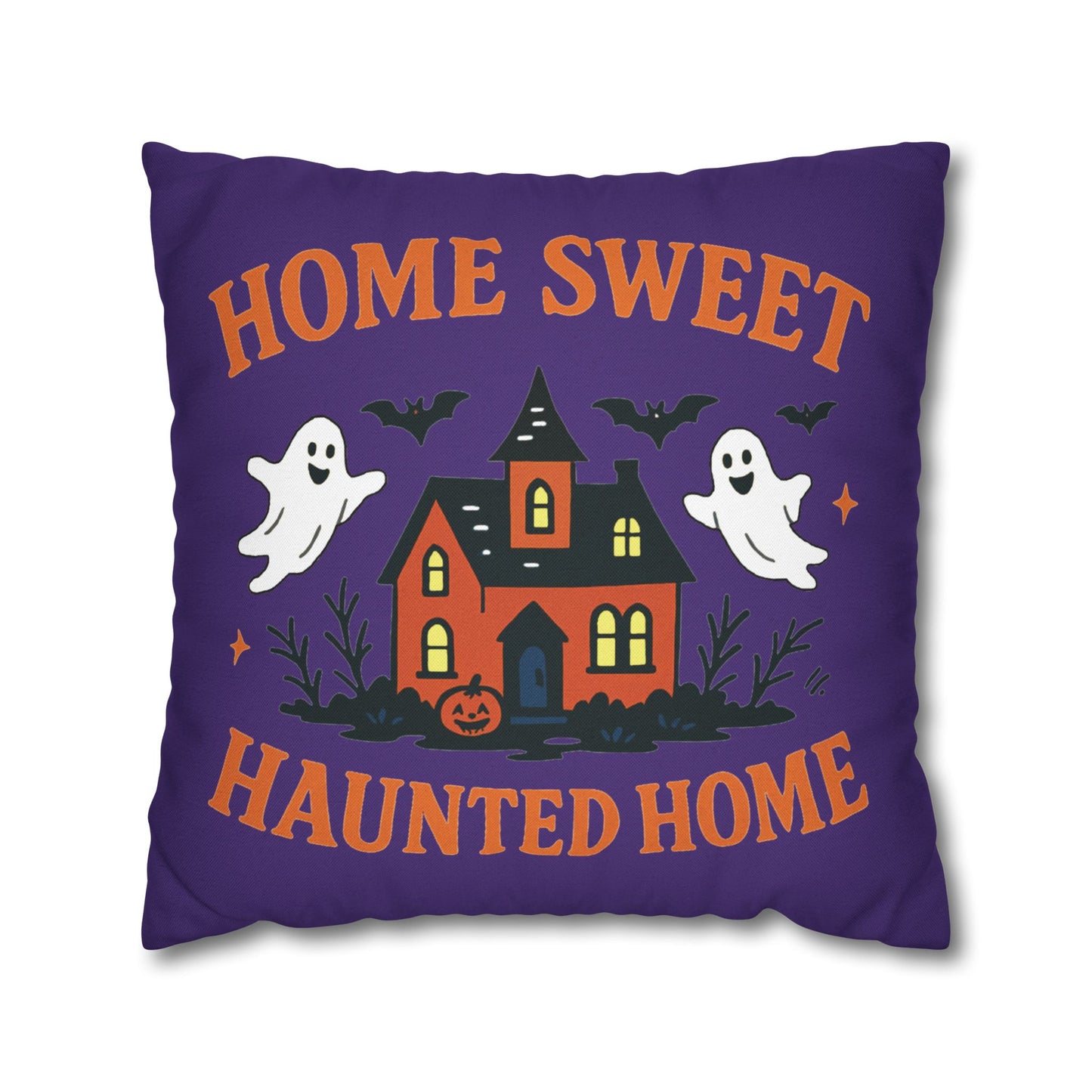 Halloween Cozy Pillowcase, Ghost-Themed Home Decor