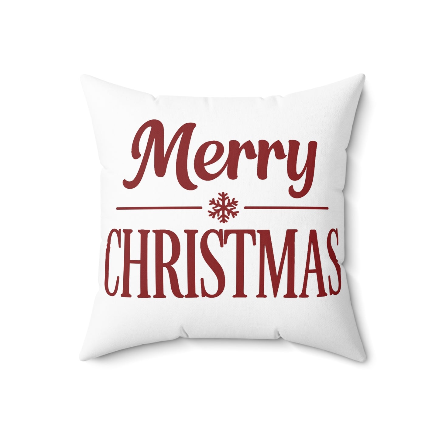 Merry Christmas Decorative Pillow — Festive Holiday Throw Pillow