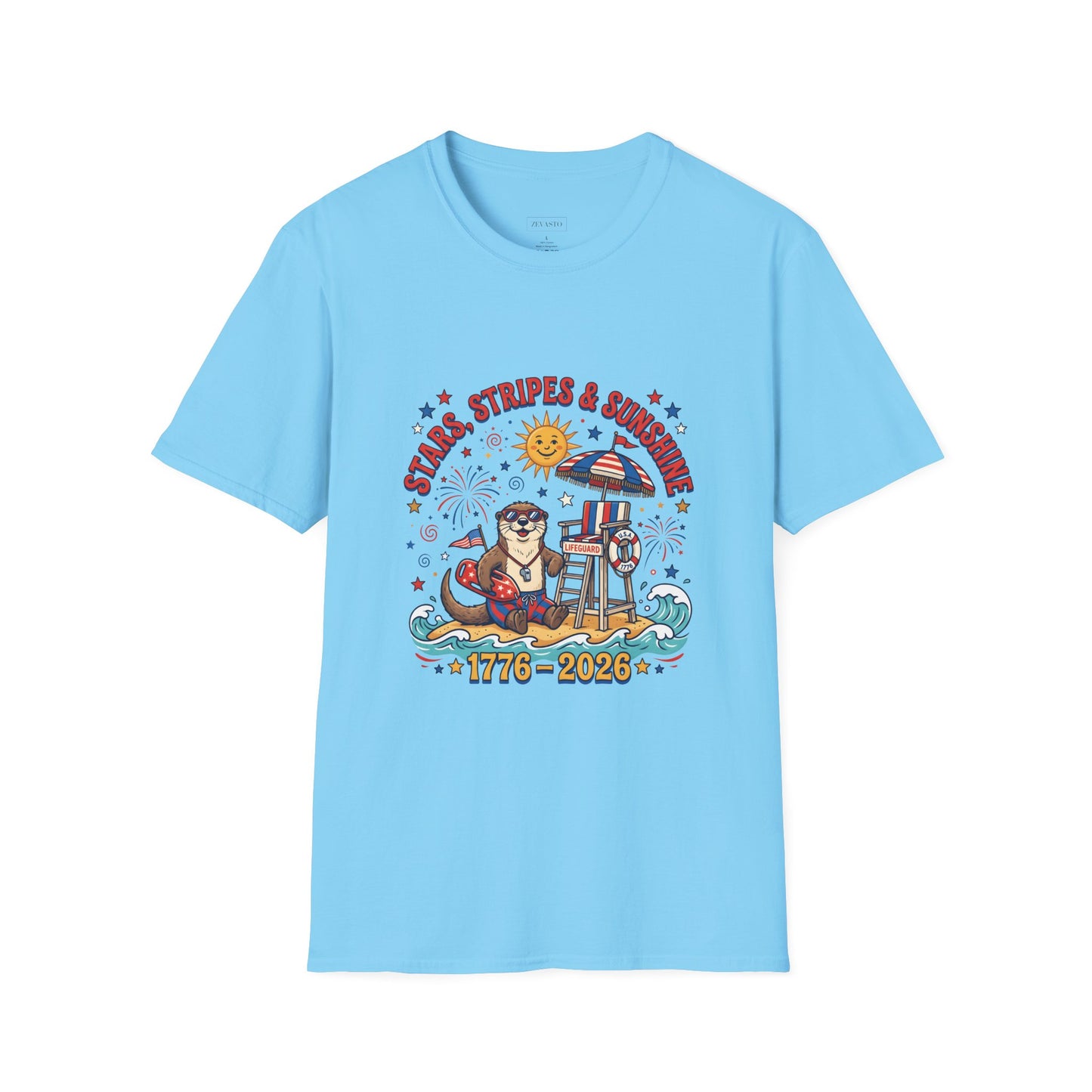 Stars, Stripes & Sunshine T-Shirt — Patriotic 1776–2026 Summer Tee, 4th of July Shirt