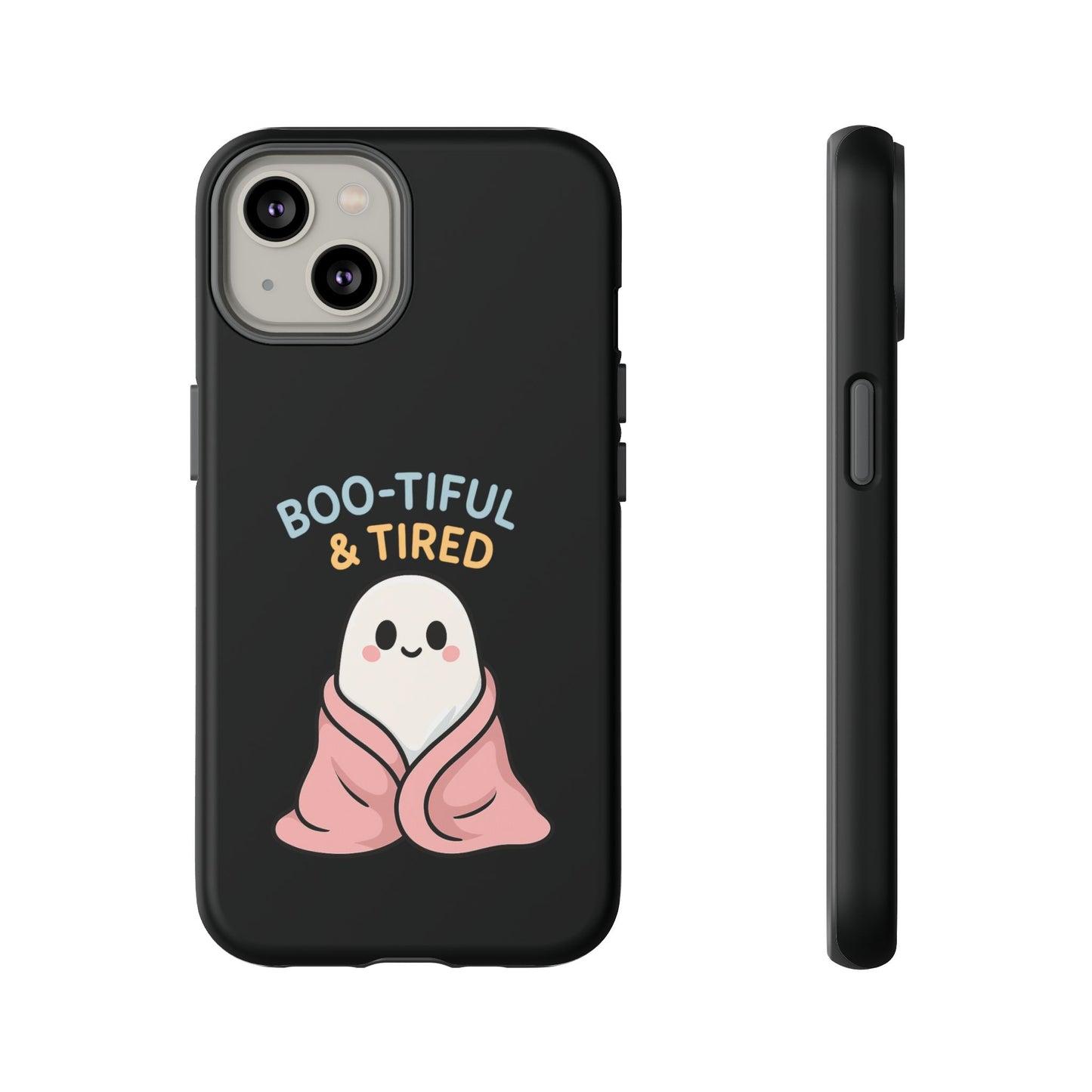 Boo-tiful & Tired Phone Case, Halloween-Themed Design
