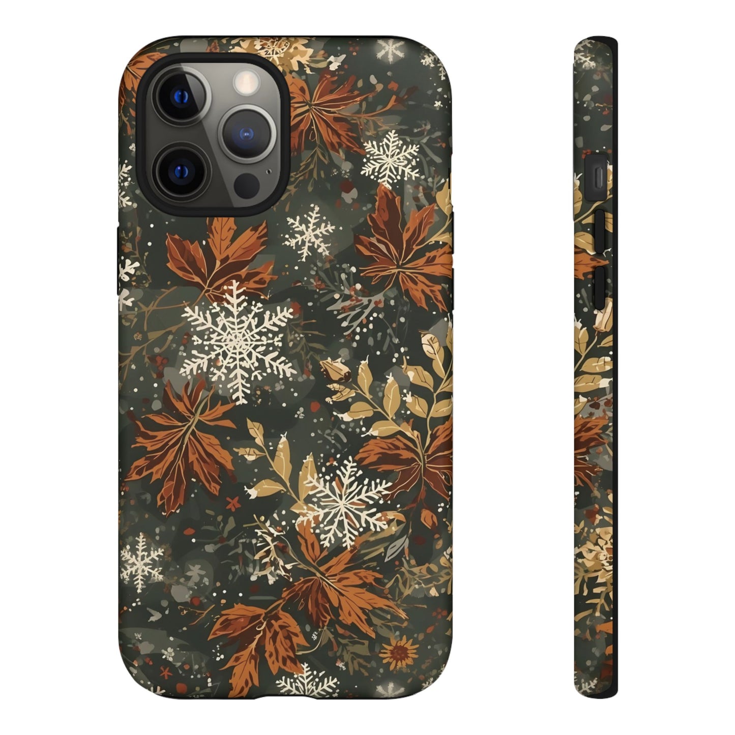 Christmas Phone Case, Autumn Floral Phone Case for Iphone 17, 16, 15, 14, 13, 12, 11 & Samsung